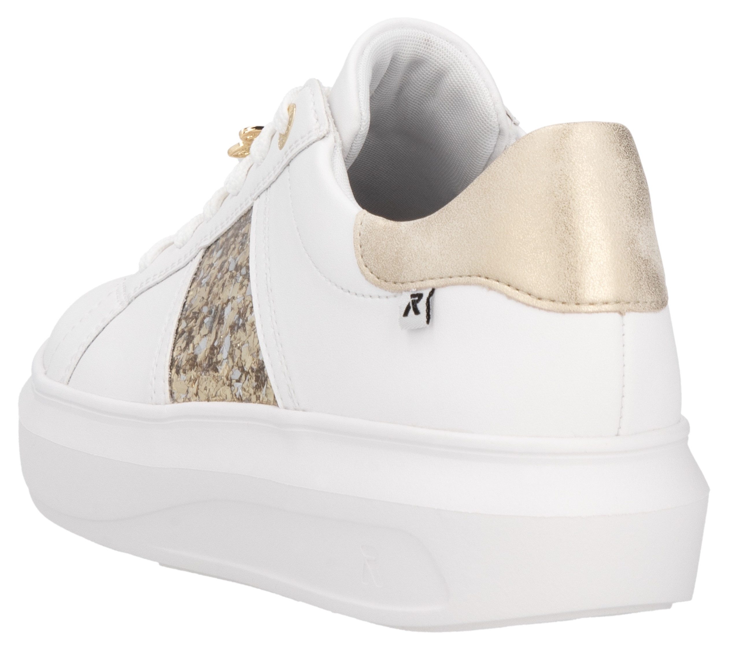 RIEKER Sport Plateausneaker mit stylischen Metallic-Details, günstig online kaufen