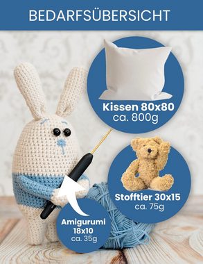 Primaflor-Ideen in Textil Kissenfüllung Premium Füllwatte hochbauschend, Füllmaterial für Kissen, Kuscheltiere & Puppen, Möbel, waschbar