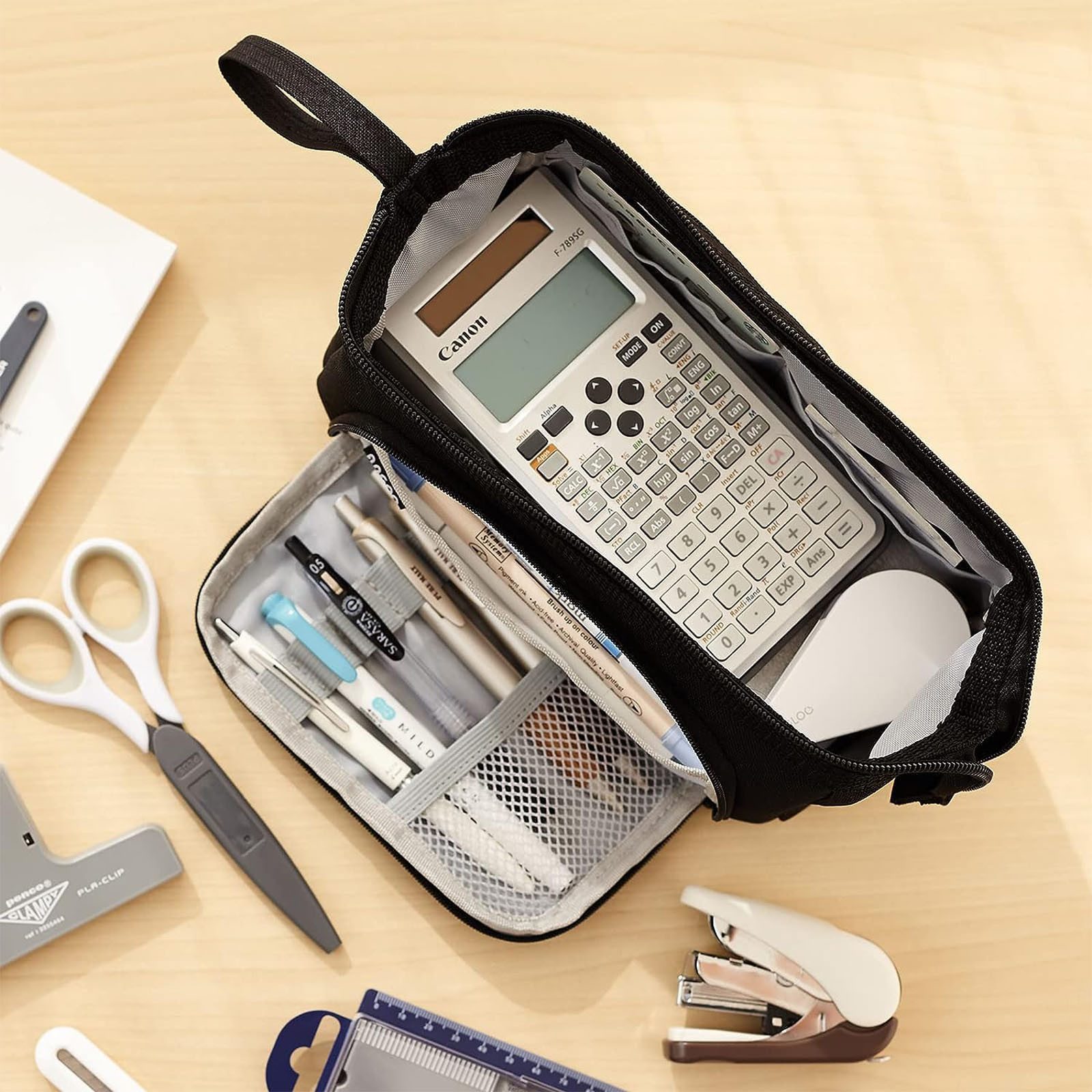 REDOM Federmäppchen Groß Stifteetui Schüler Mäppchen Canvas Etui, (Große Ka günstig online kaufen