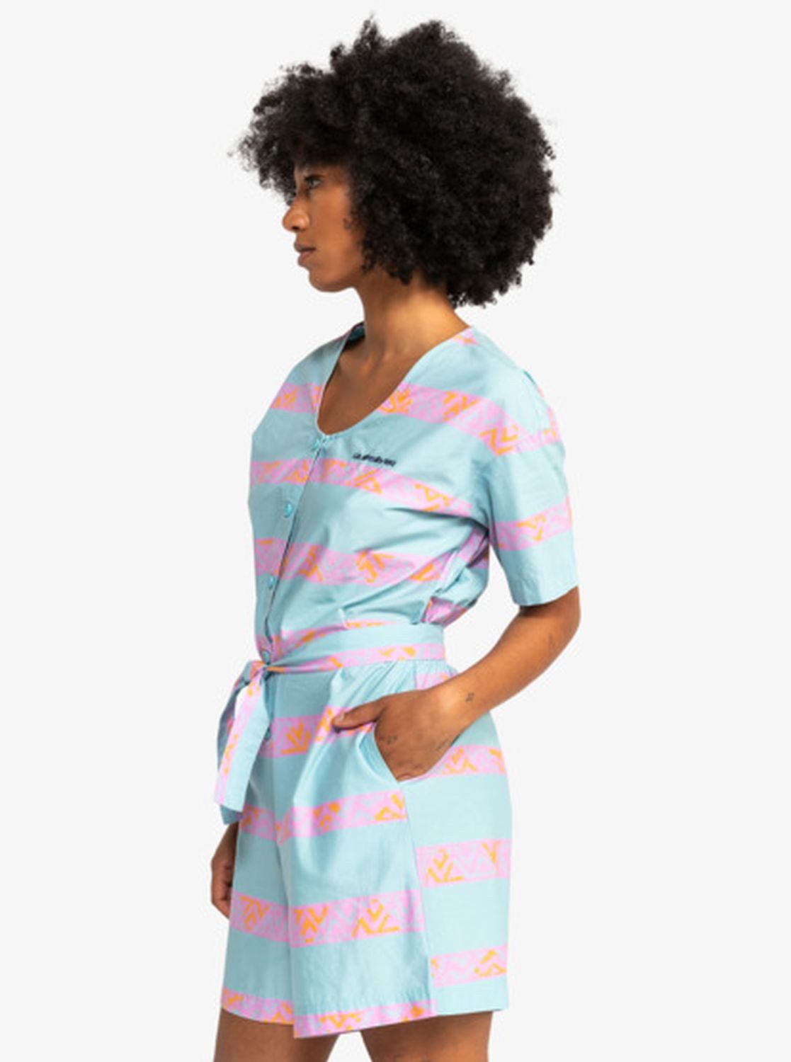 Quiksilver Jumpsuit Quiksilver Jumpsuit kurzärmlig Blue günstig online kaufen