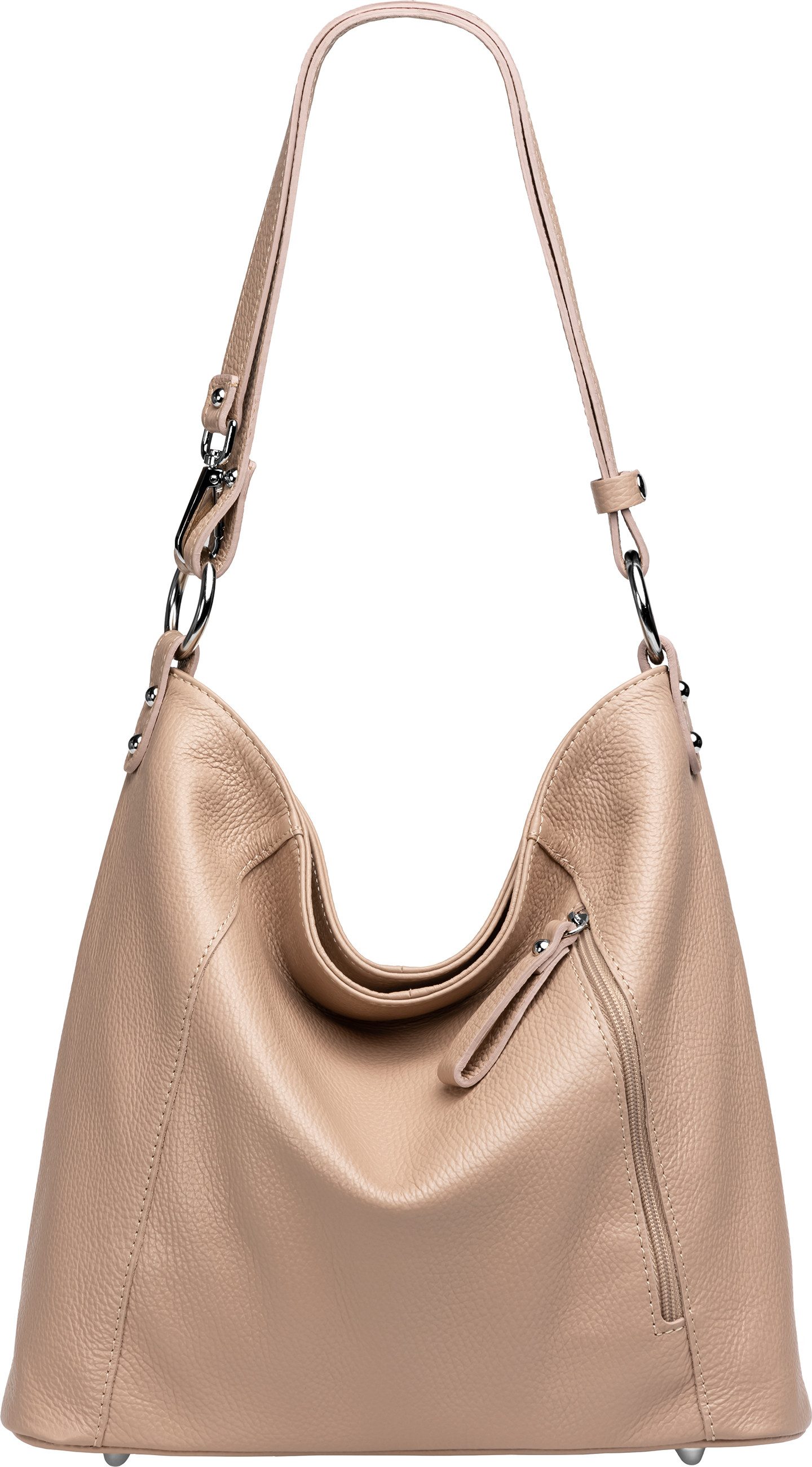 Schultertasche 2-in-1 Leder Umhängetasche Damen Tasche -PREMIUM LINE - Modell No.806