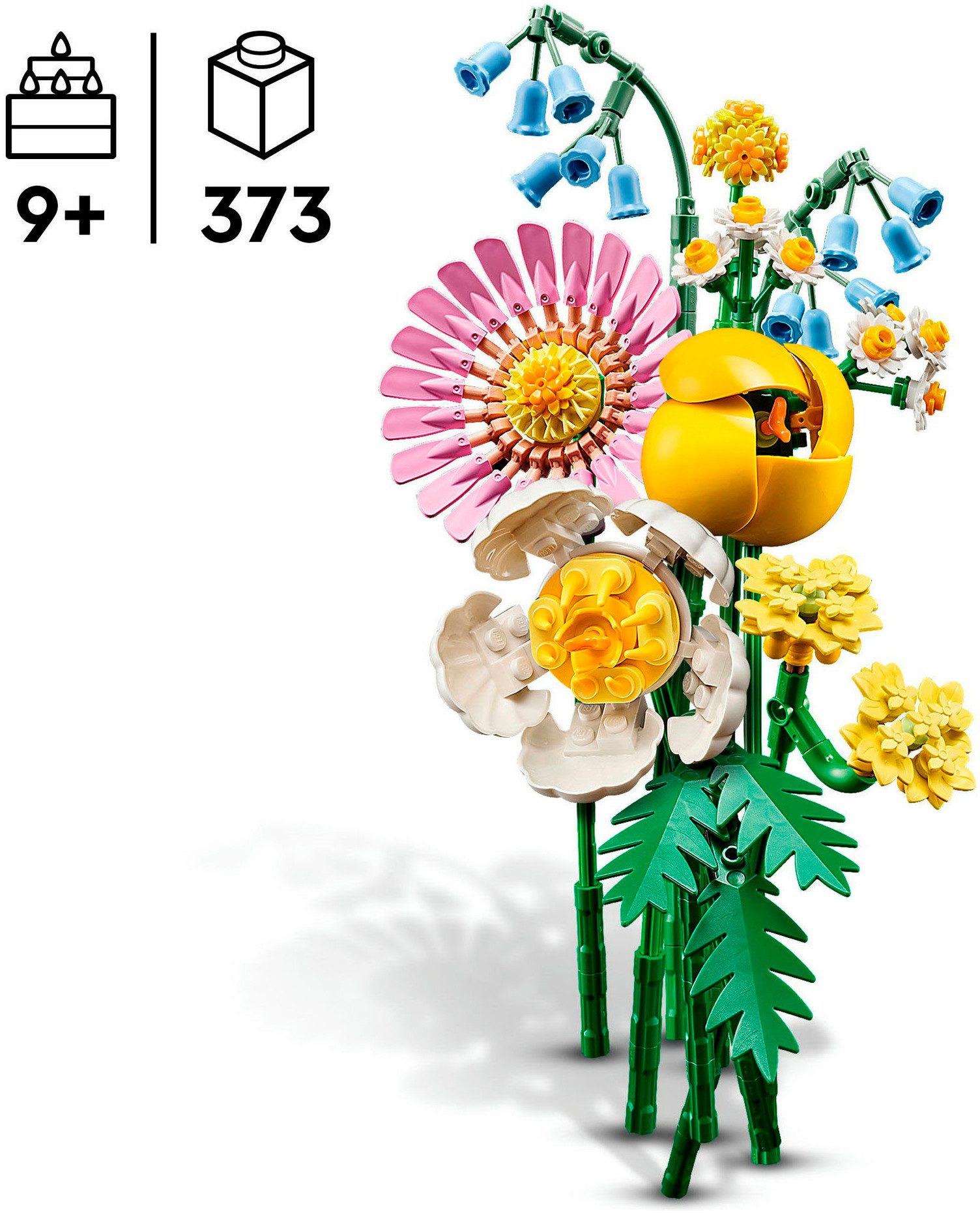 LEGO® Kleiner Sommerstrauß (10347), LEGO Botanicals Konstruktionsspielsteine, (373 St), Made in Europe