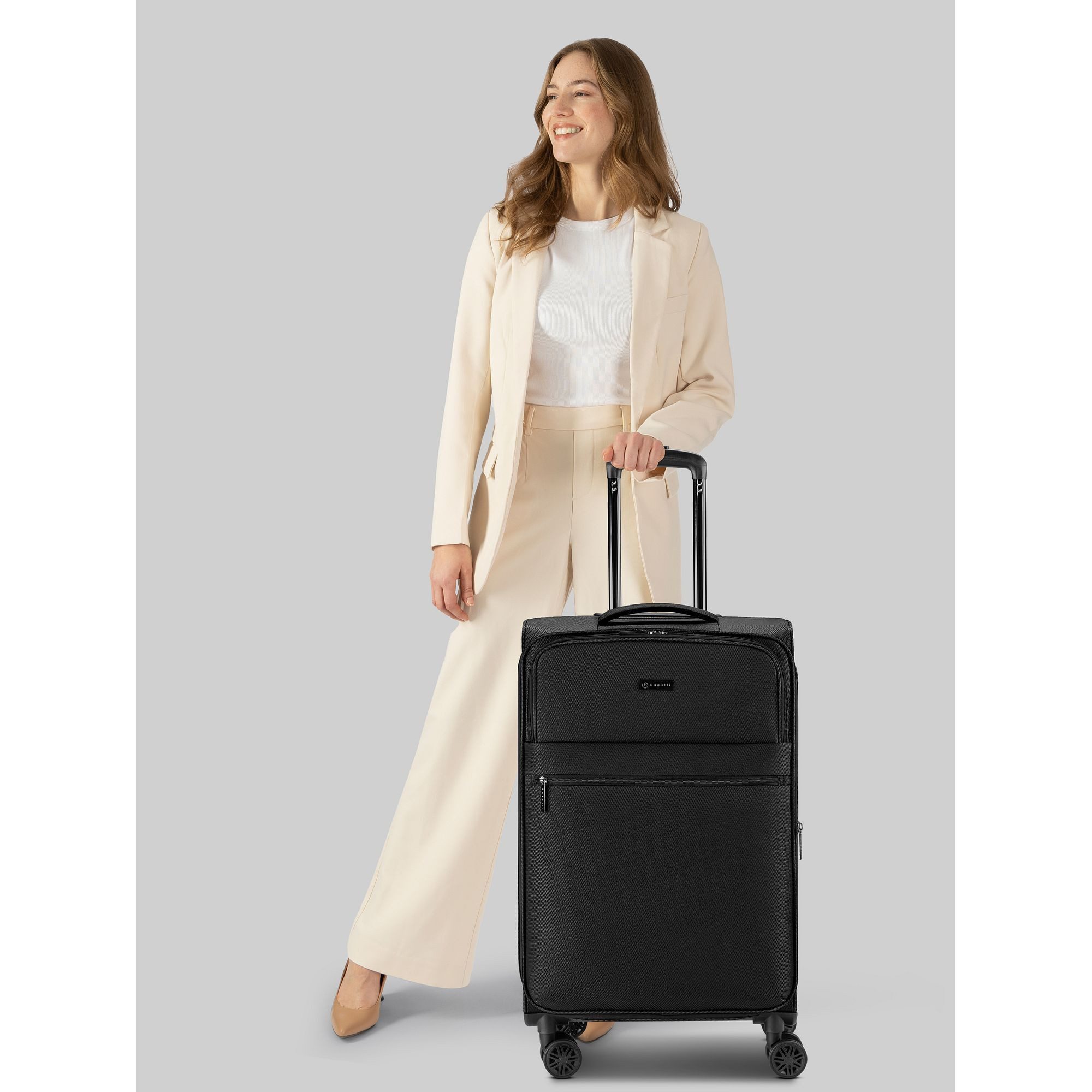 bugatti Weichgepäck-Trolley Valencia Soft, 4 Rollen, Polyester günstig online kaufen