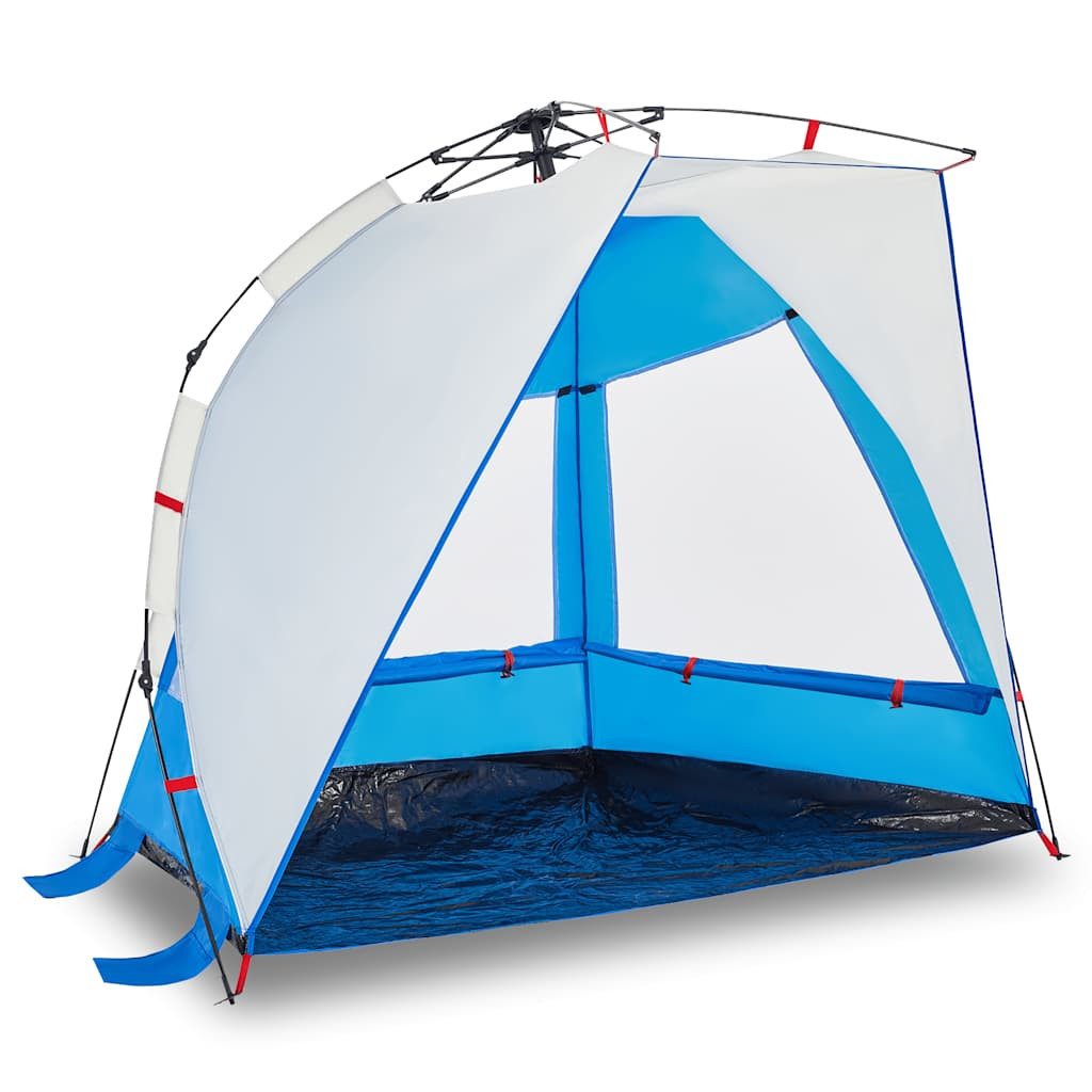 Strandmuschel Strandzelt 2 Personen Azurblau Quick Release Wasserdicht