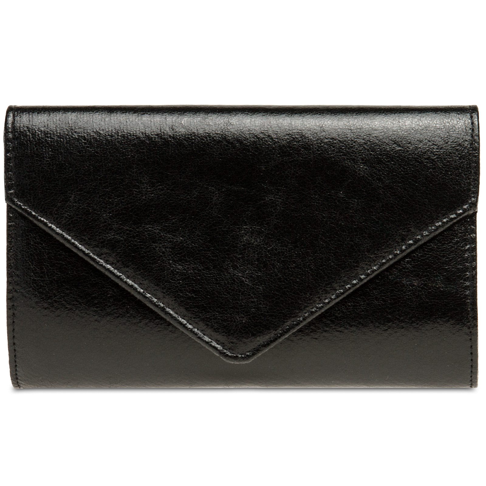 Clutch TA424 stylisch elegante Damen Metallic Abendtasche mit langer Kette