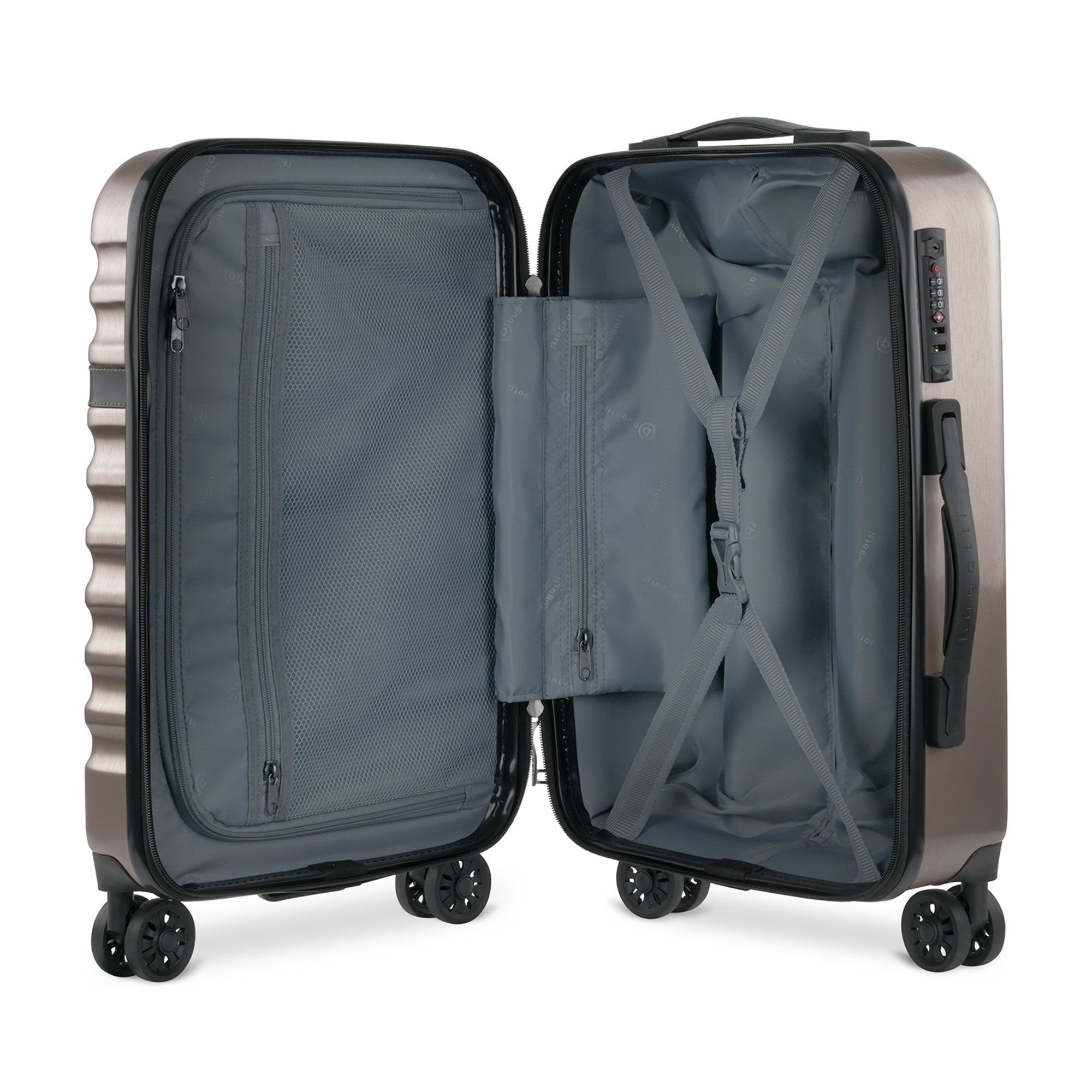 bugatti Handgepäck-Trolley Corium, 4 Rollen, ABS