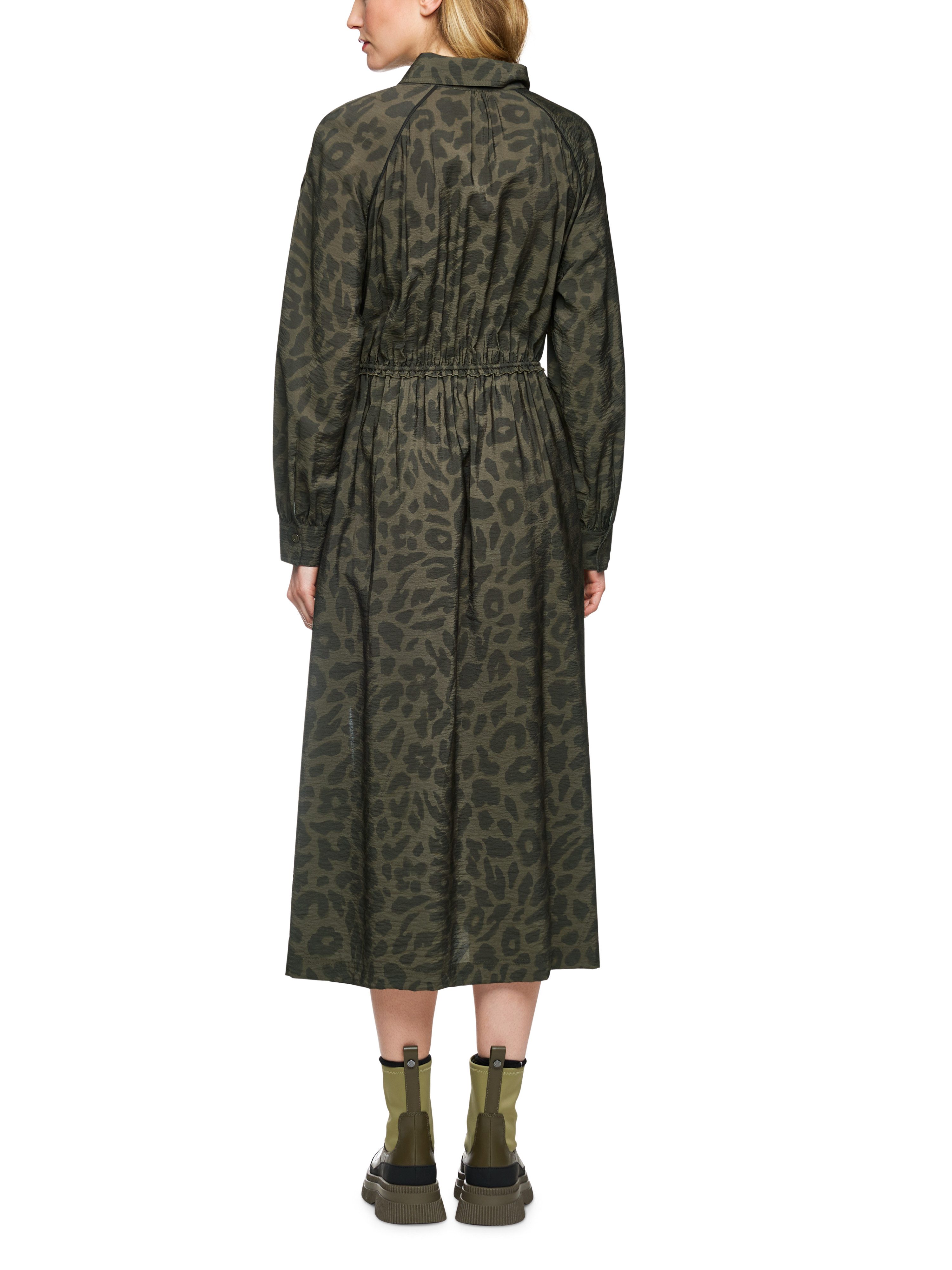 Marc Cain Maxikleid Leo Hike Premium Damenmode Langarm Sportives Kleid, Hem günstig online kaufen