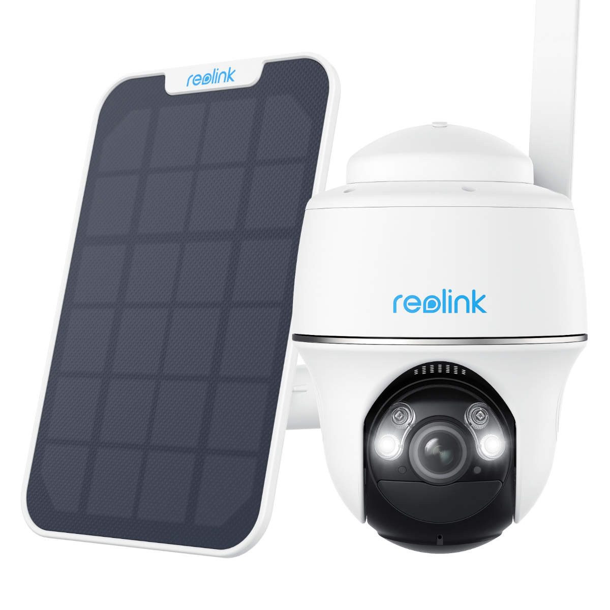 Reolink Überwachungskamera Go Series G430 4G 5 MP kabellose batteriebetriebene Überwachungskamera (mit Schwenk- und Neigefunktion, Personen- und Fahrzeugerkennung, inkl. Solarpanel)