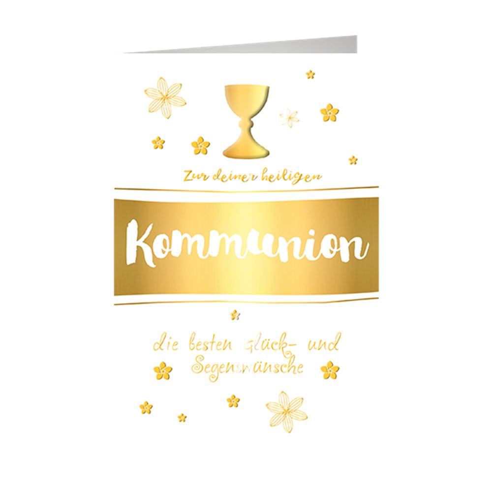 bunt: skorpion 12sk1542 Kommunion gold, Veredelung: Goldfolie