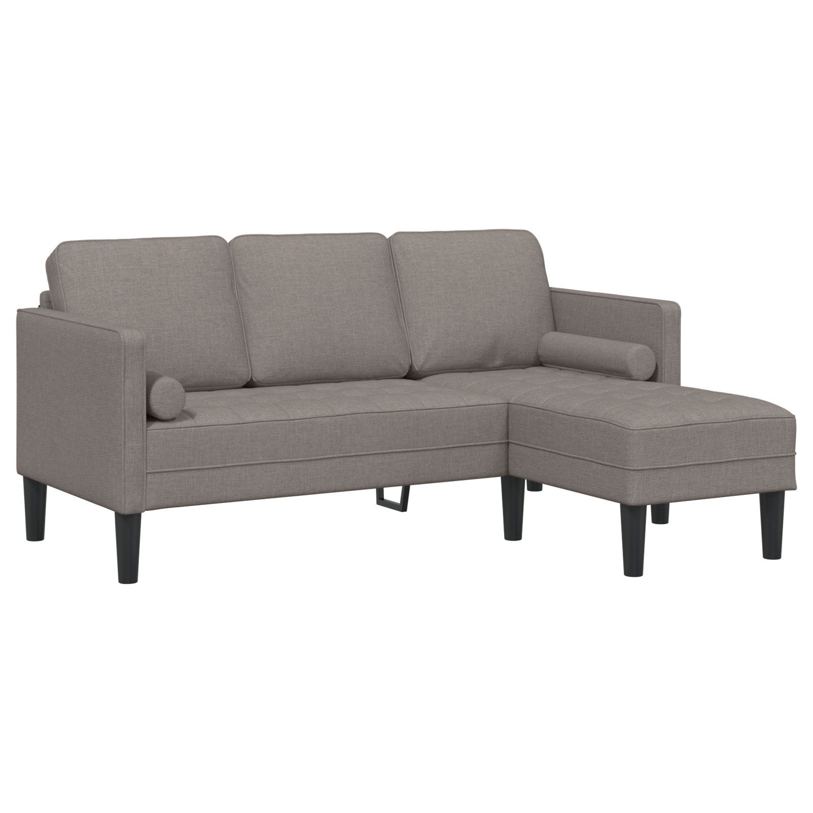 vidaXL Sofa Sofa 3-Sitzer L-Form Taupe günstig online kaufen