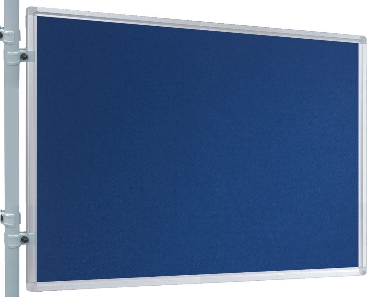 FRANKEN Wandtafel Präsentations-Stellwand 90x120 cm blau/Filz