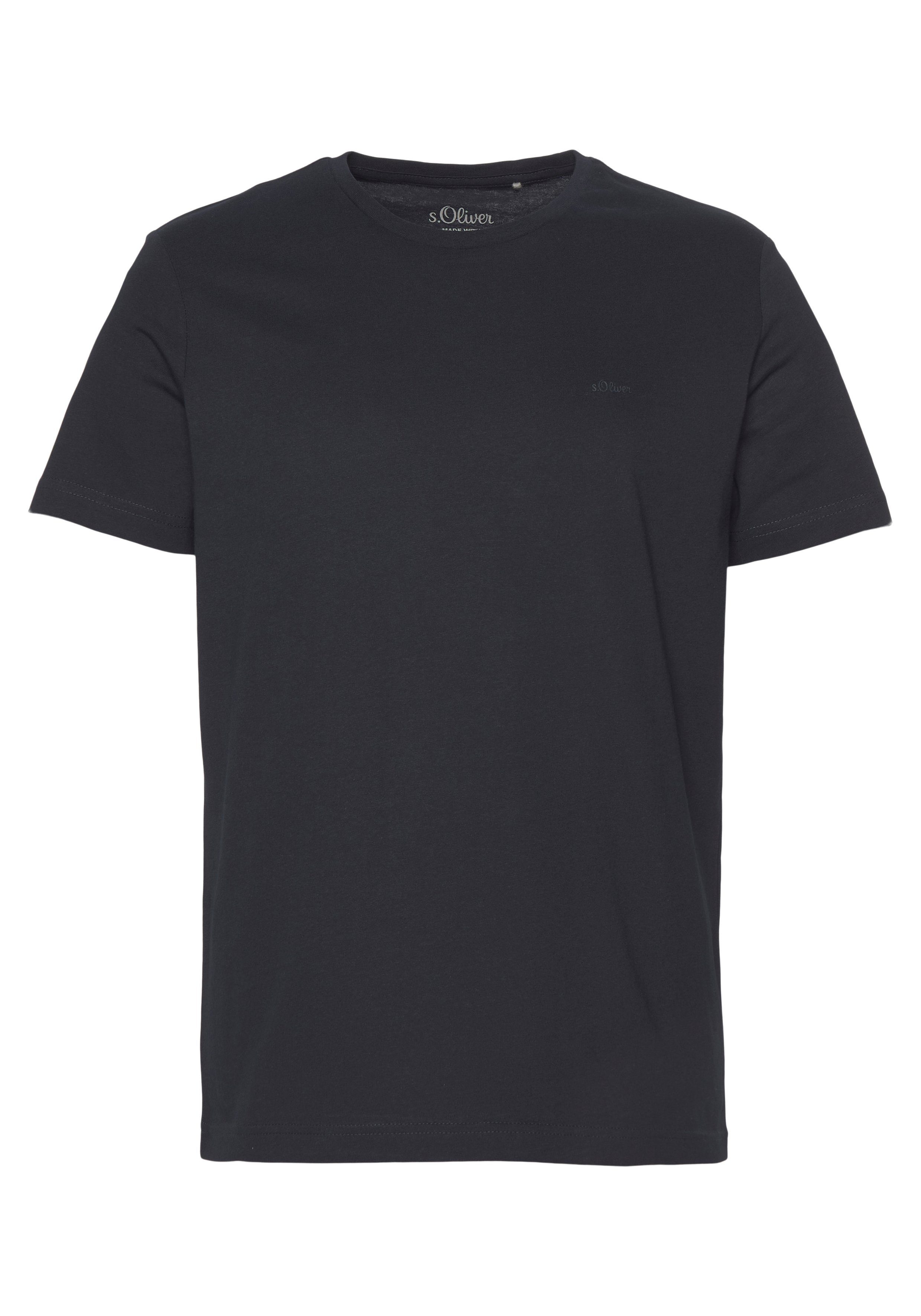T-Shirt gut darkblue kombinierbar s.Oliver