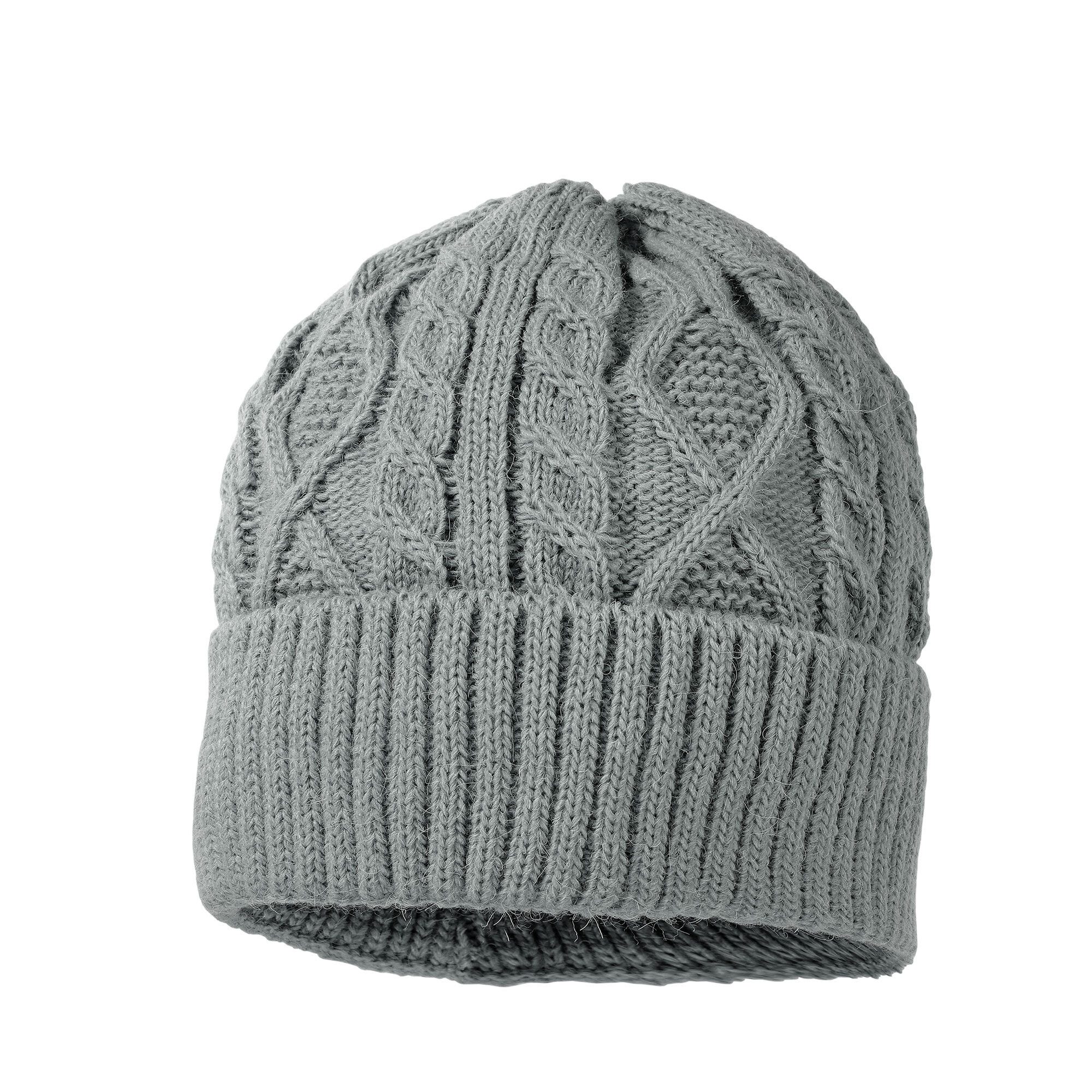 MAXIMO Strickmütze KIDS GIRL-Mütze, Umschlag Vollfutter (1-St)