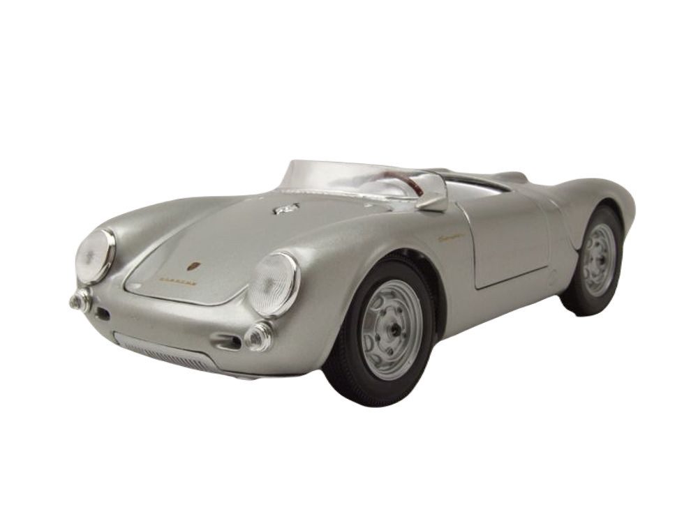 Maisto® Modellauto Porsche 550 A Spyder silber, Maßstab 1:18