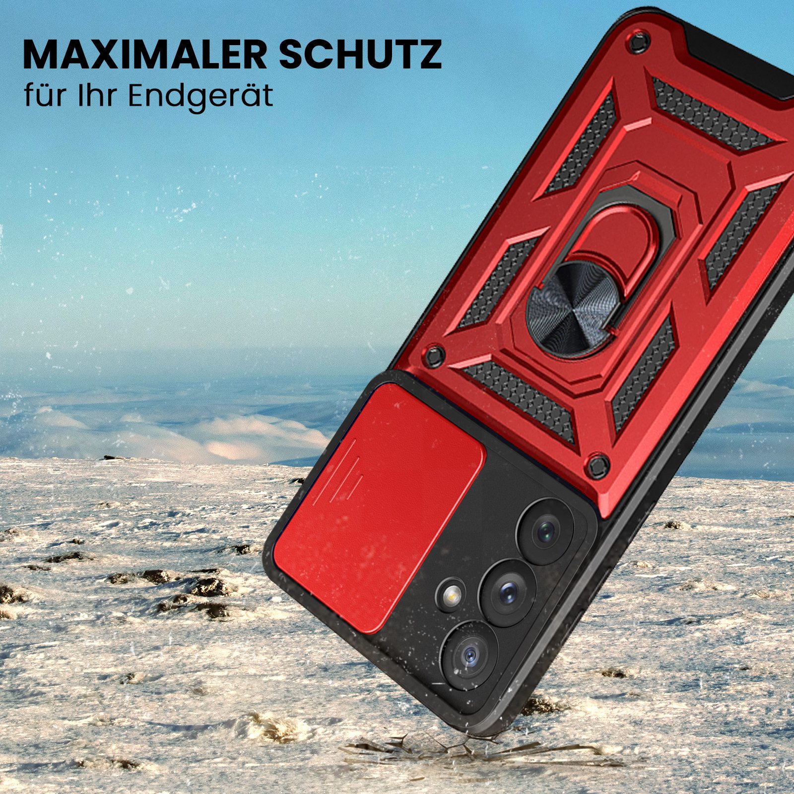 Tec-Expert Handyhülle Outdoor Cover Hülle für Samsung Galaxy A54 5G 6.4 Zoll, 6.4", Premium Hülle mit Kameraschutz aus verstärktem Polycarbonat