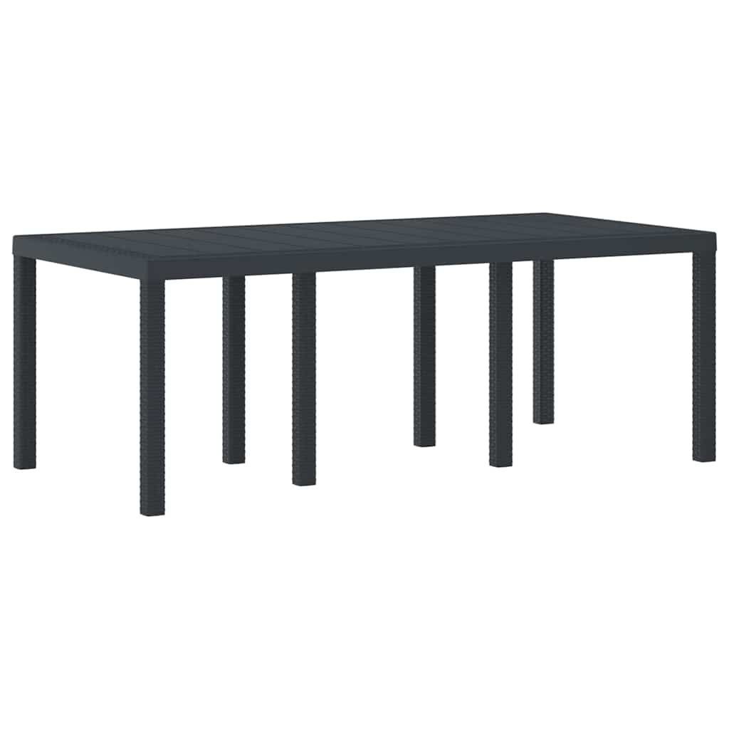 vidaXL Gartentisch Gartentisch Anthrazit 200 x günstig online kaufen