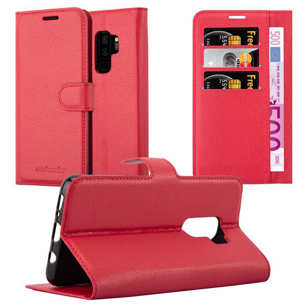 Cadorabo Handyhülle für Samsung Galaxy S9 PLUS Hülle Samsung Galaxy S9 PLUS, Hülle Schutzhülle mit Standfunktion, Kartenfach und Magnetverschluss