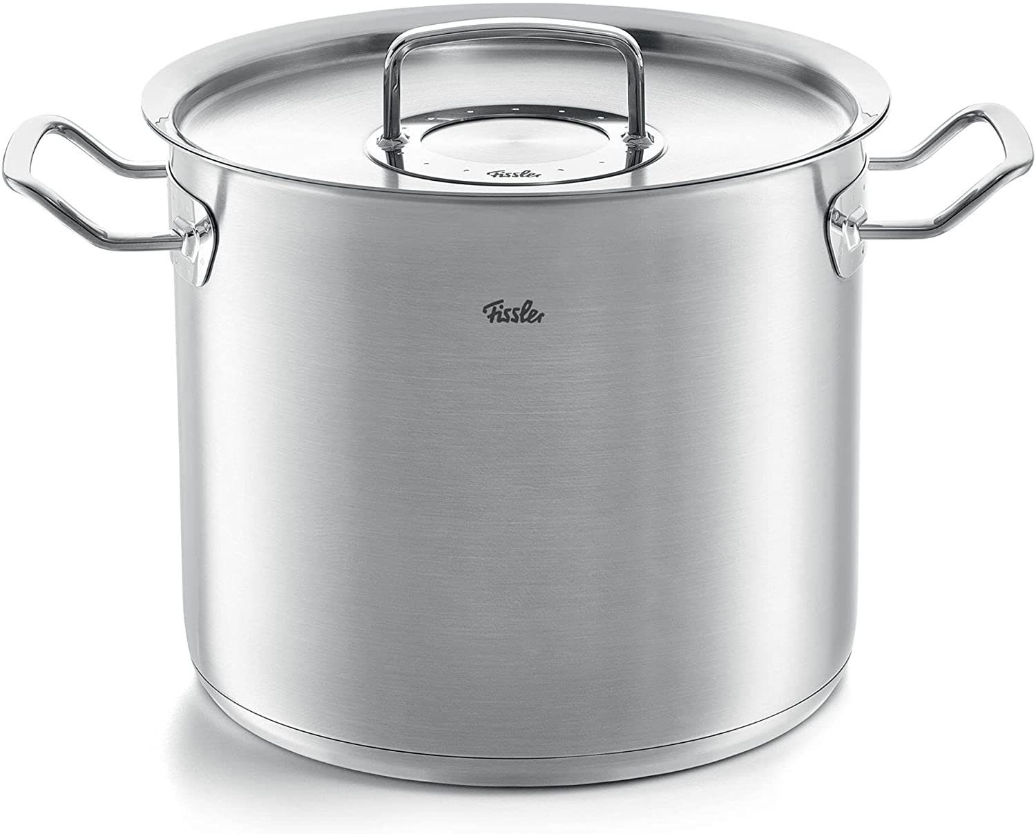 Fissler Kochtopf ORIGINAL-PROFI COLLECTION® hoher Kochtopf, Edelstahl 18/10 (2-tlg), mit breitem Schüttrand, Kaltmetallgriffen. Made in Germany
