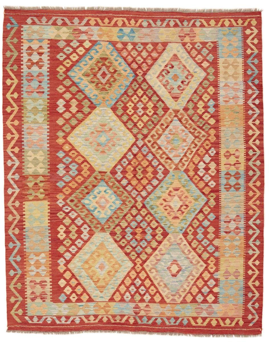 Orientteppich Kelim Afghan 161x200 Handgewebter Orientteppich, Nain Trading, rechteckig, Höhe: 3 mm