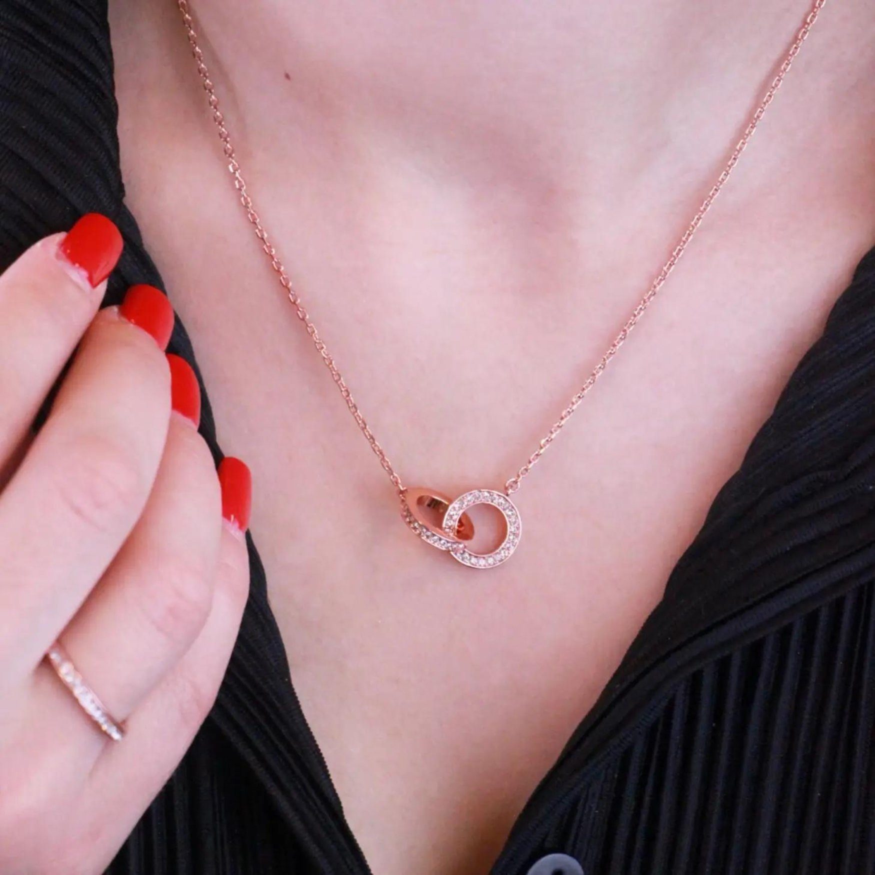 Ella Eisvogel Schmuckset Ophir Infinity Set (Zirkonia), 18 Karat