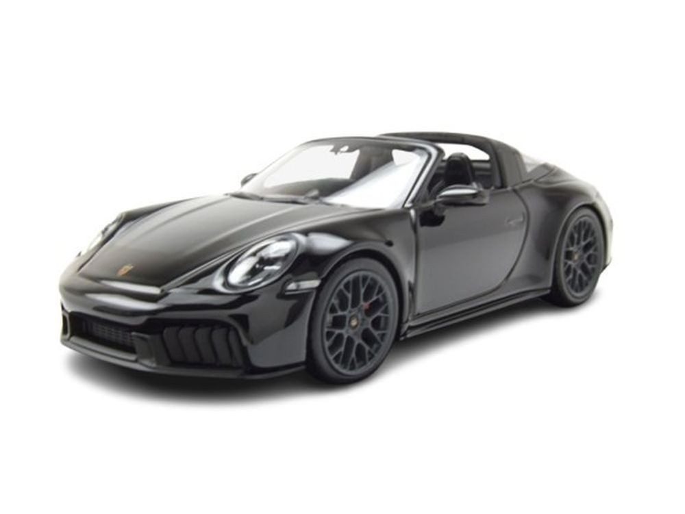 Minichamps Modellauto Porsche 911 (992.2) Targa 4 GTS 2024 schwarz, Maßstab 1:43