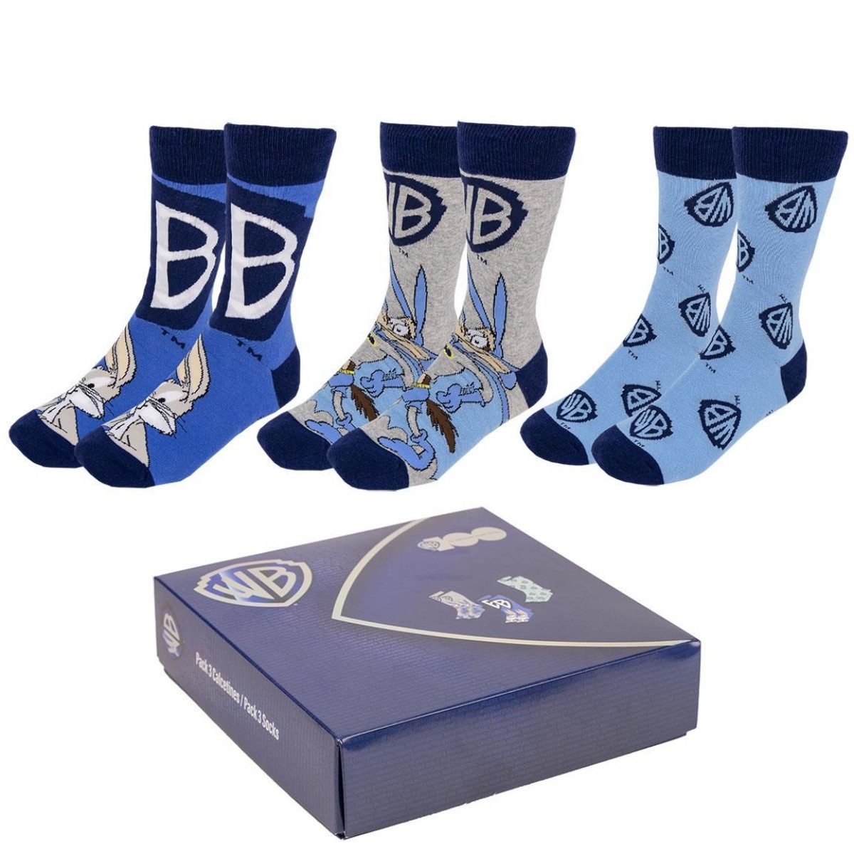 Warner Bros. Socken Lifestyle Design Größe 35-41 (3 Paar)