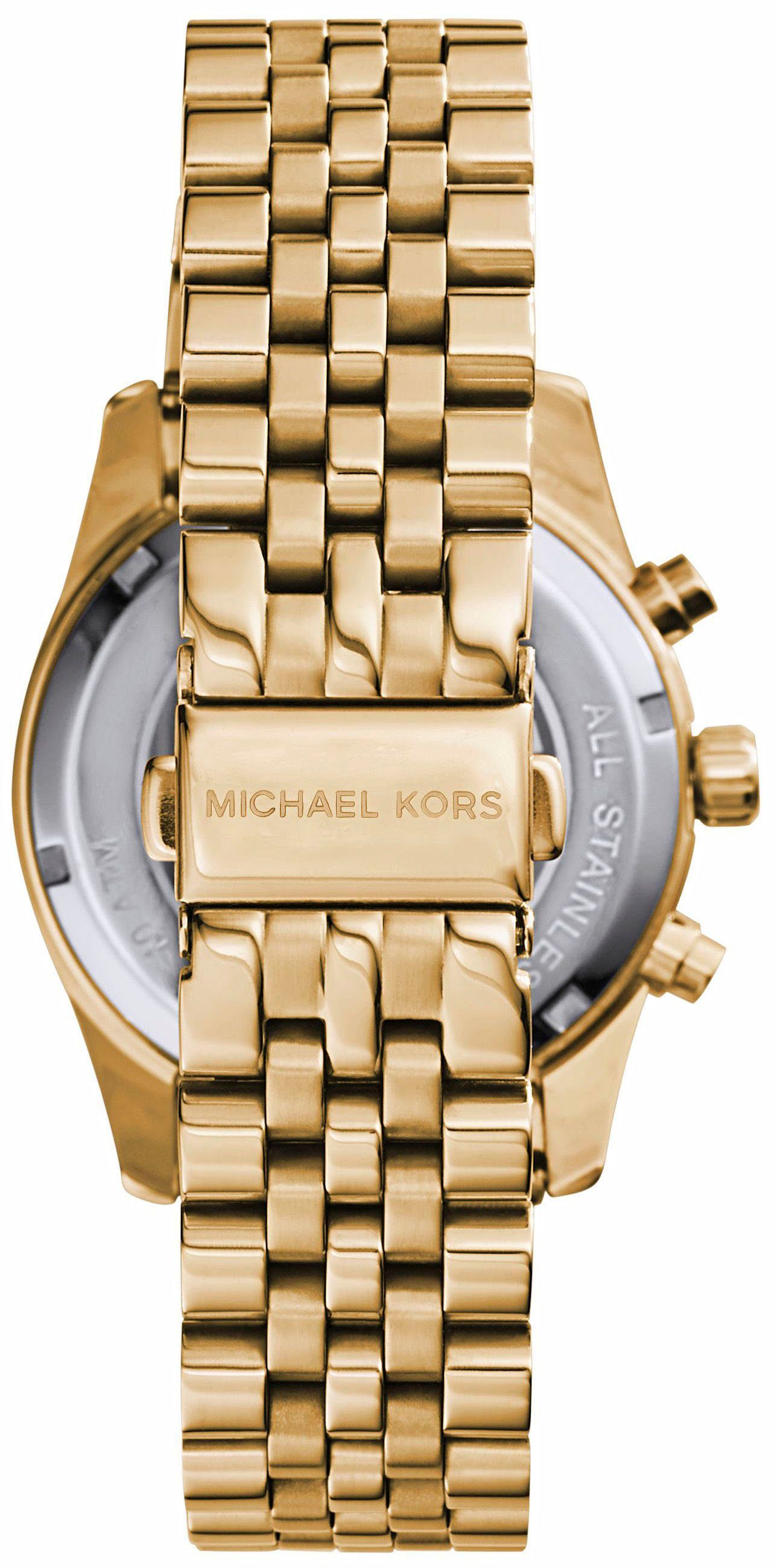 MICHAEL KORS Chronograph LEXINGTON MK7378, Quarzuhr, Armbanduhr, Damenuhr, Stoppfunktion, Edelstahlarmband