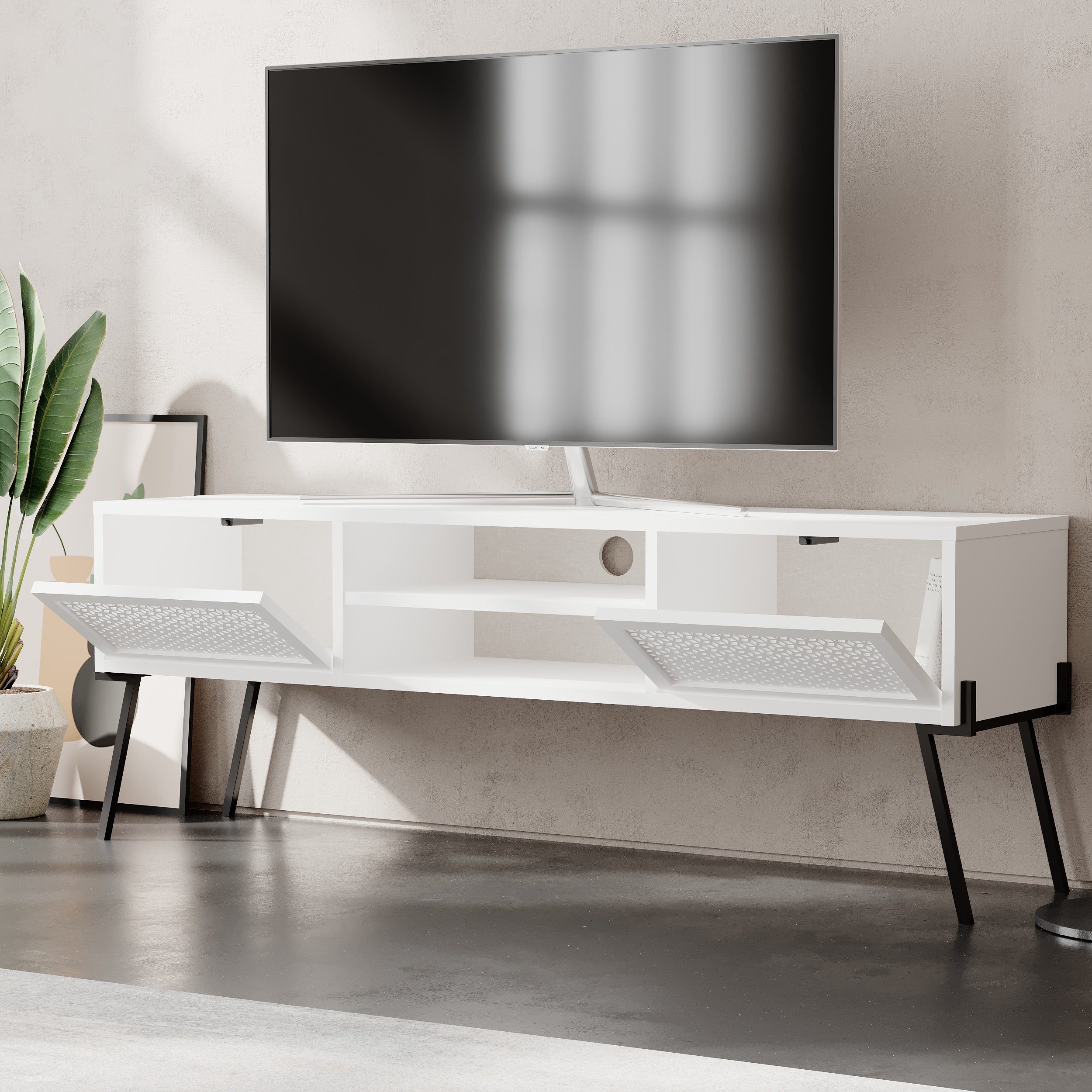 Decortie TV-Schrank Naive Moderner TV-Schrank Multimedia-Center,35,6 günstig online kaufen