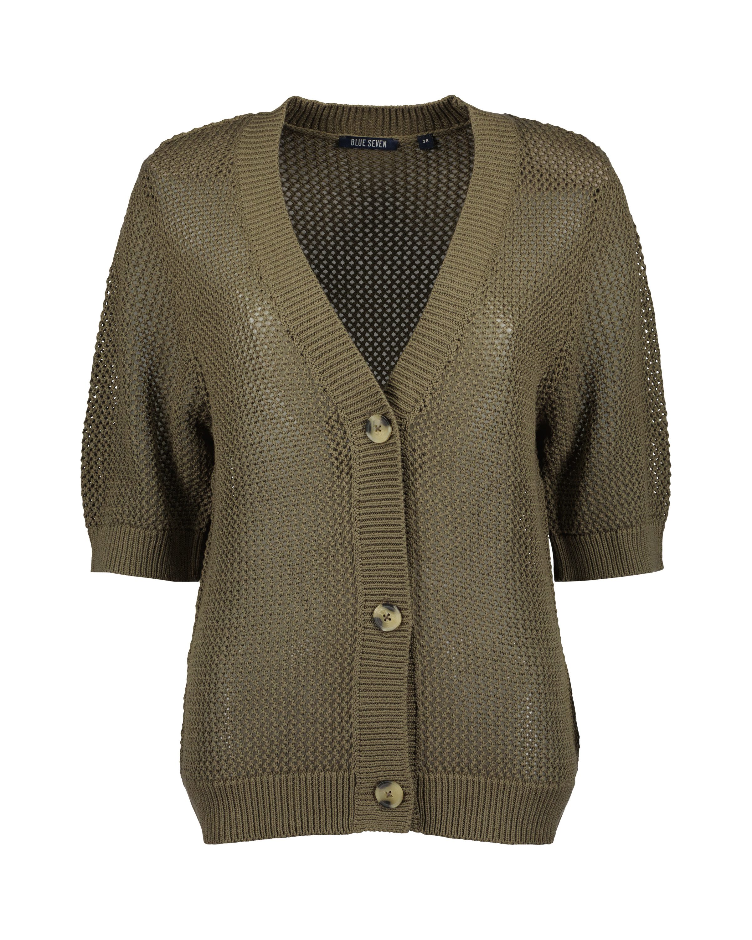 Blue Seven Strickjacke Blue Seven Strickjacke kurzarm (1-tlg)