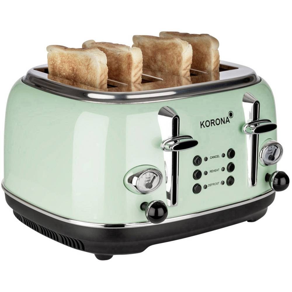 Brötchenaufsatz Toaster KORONA Toaster Retro 4 für Scheiben, mit