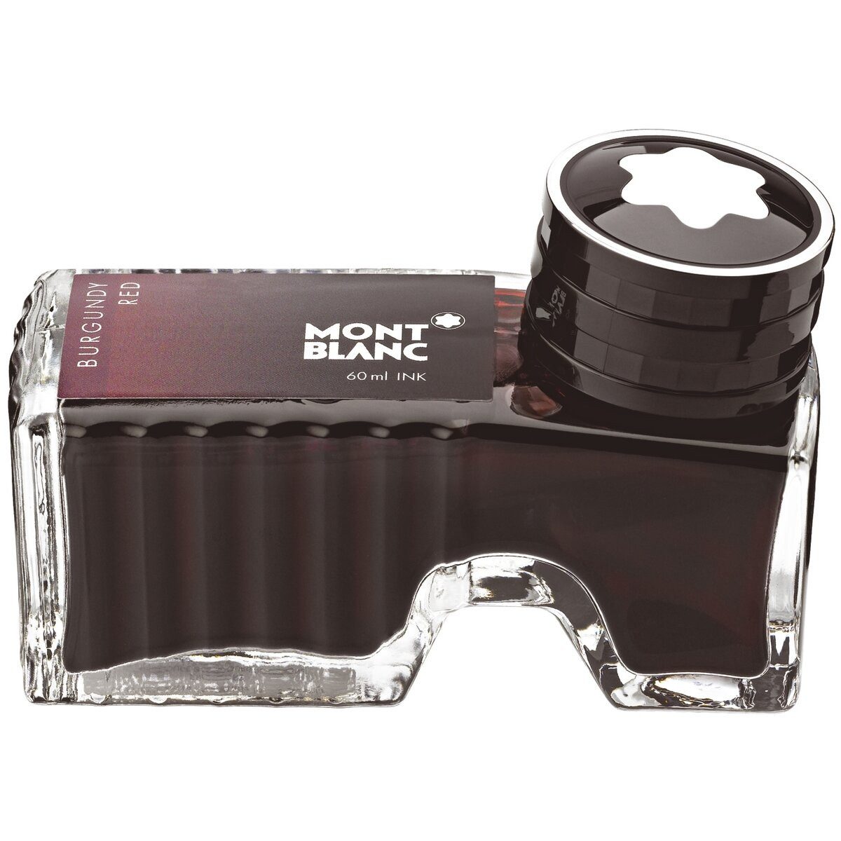 MONTBLANC Füllhalter Tinte - 60 ml Glasflacon burgundy red.