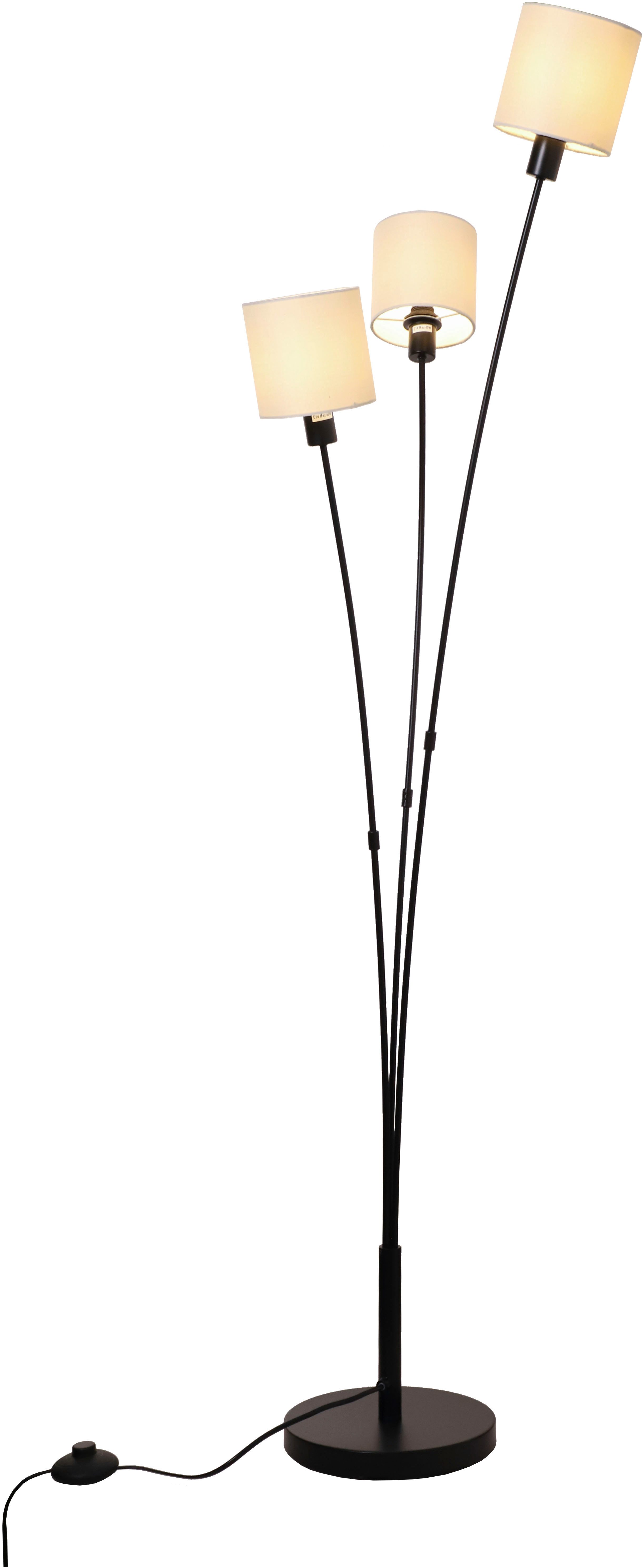 my home Stehlampe Ahrhütte, ohne Leuchtmittel, Stehlampe, 3-flammig mit Lei günstig online kaufen