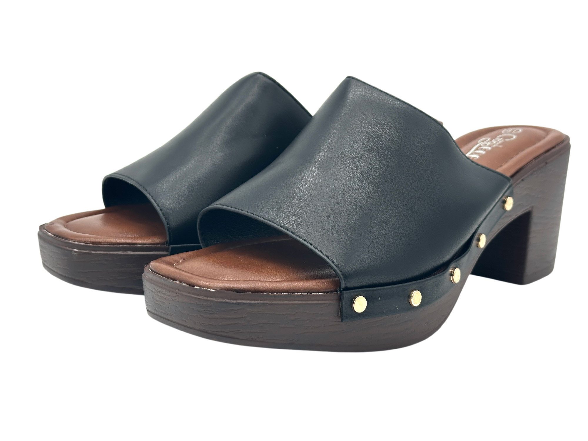 Nowaland Damen Clogs – Bequeme Pantoletten mit Blockabsatz Pantolette Modisches Design, stabiler Absatz, bequem & sommerlich