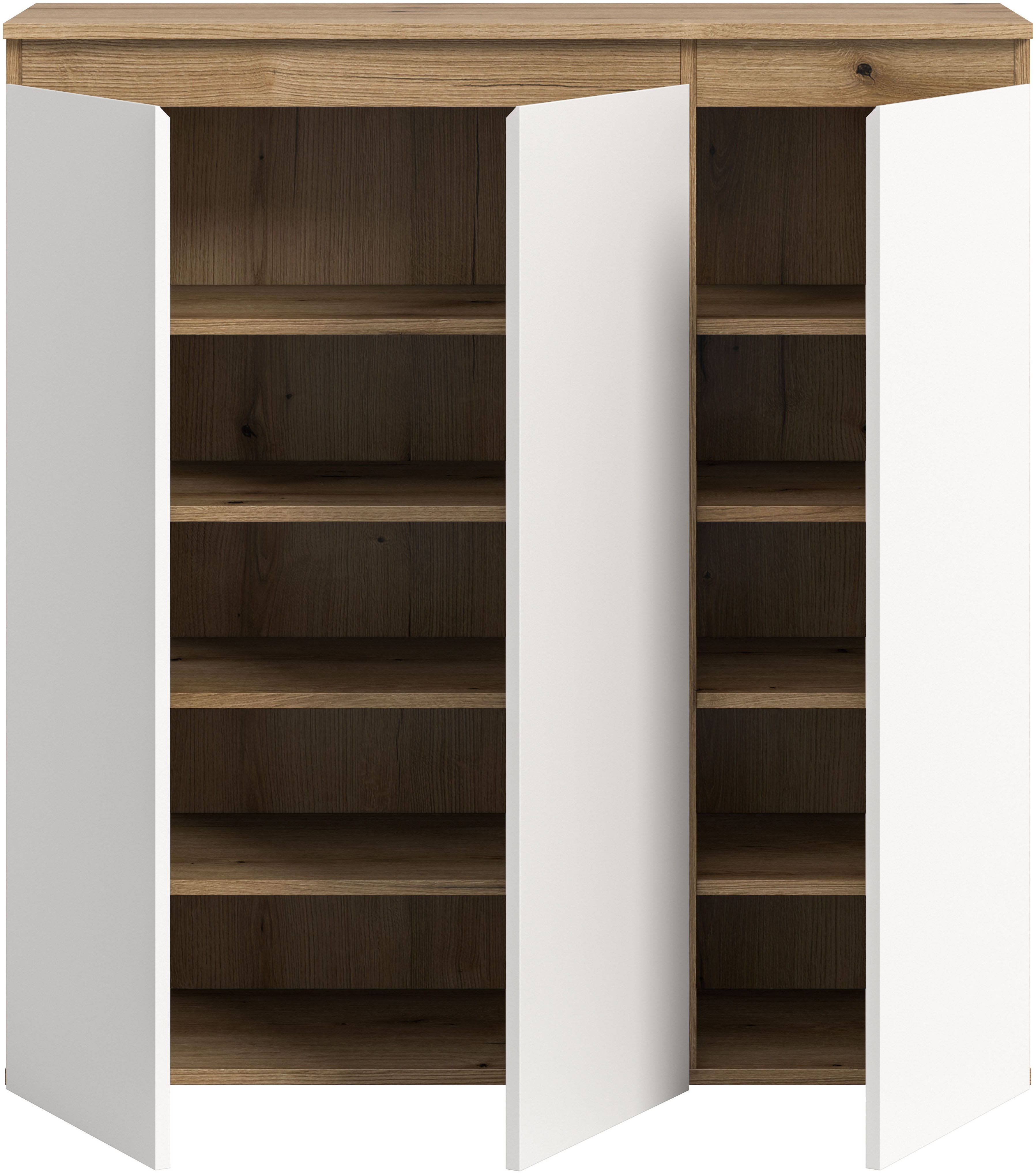 Home affaire Mehrzweckschrank CIPELA, 105x111 cm, viel Stauraum, variable Einlegeböden, universal (1-St., in vielen verschiedenen Trendfarben verfügbar) Schuhsc – Bild 4 von 5