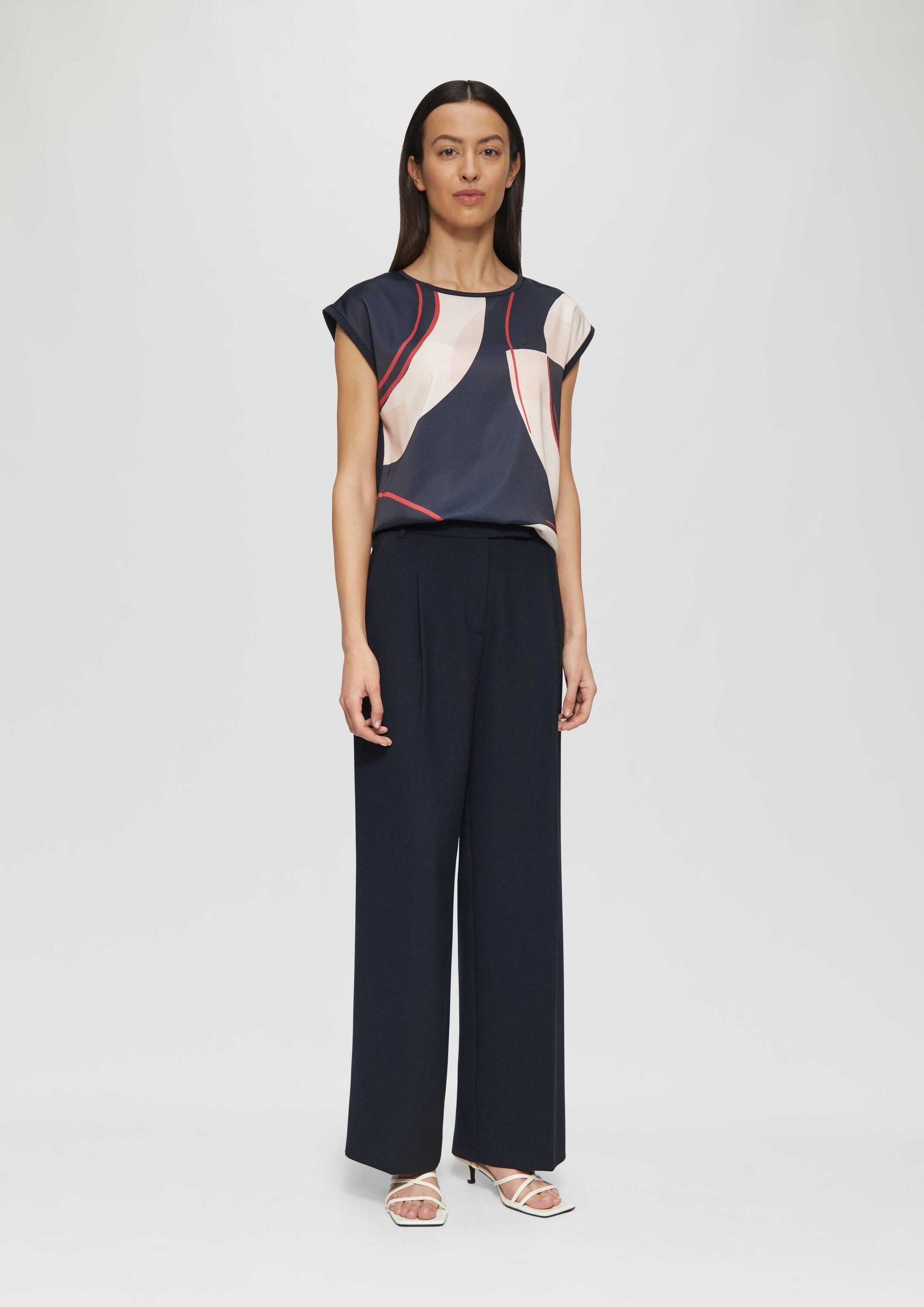 s.Oliver Chinos Hose Hose aus Viskosemix mit Bundfalten günstig online kaufen