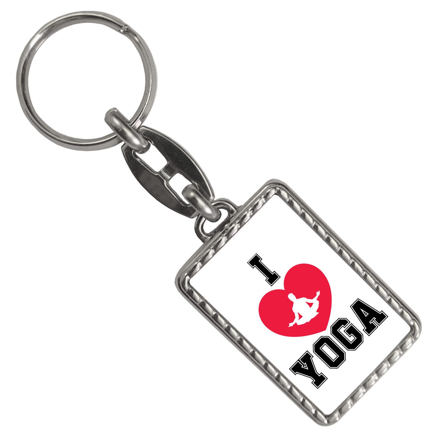 speecheese Schlüsselanhänger I love Yoga Schlüsselanhänger günstig online kaufen