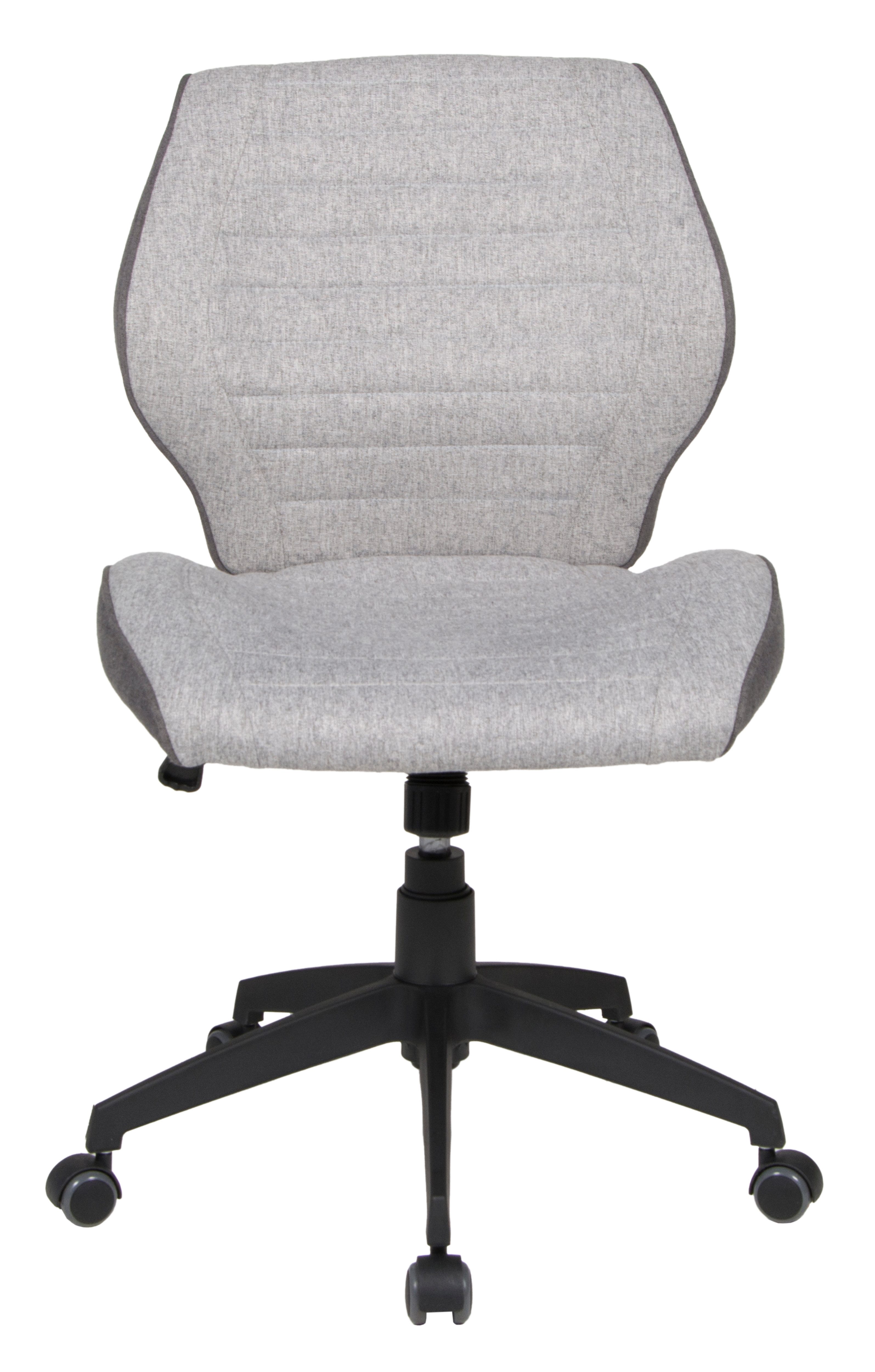 Duo Collection Drehstuhl Bürostuhl Madita, grauer Webstoff, matt schwarzes günstig online kaufen