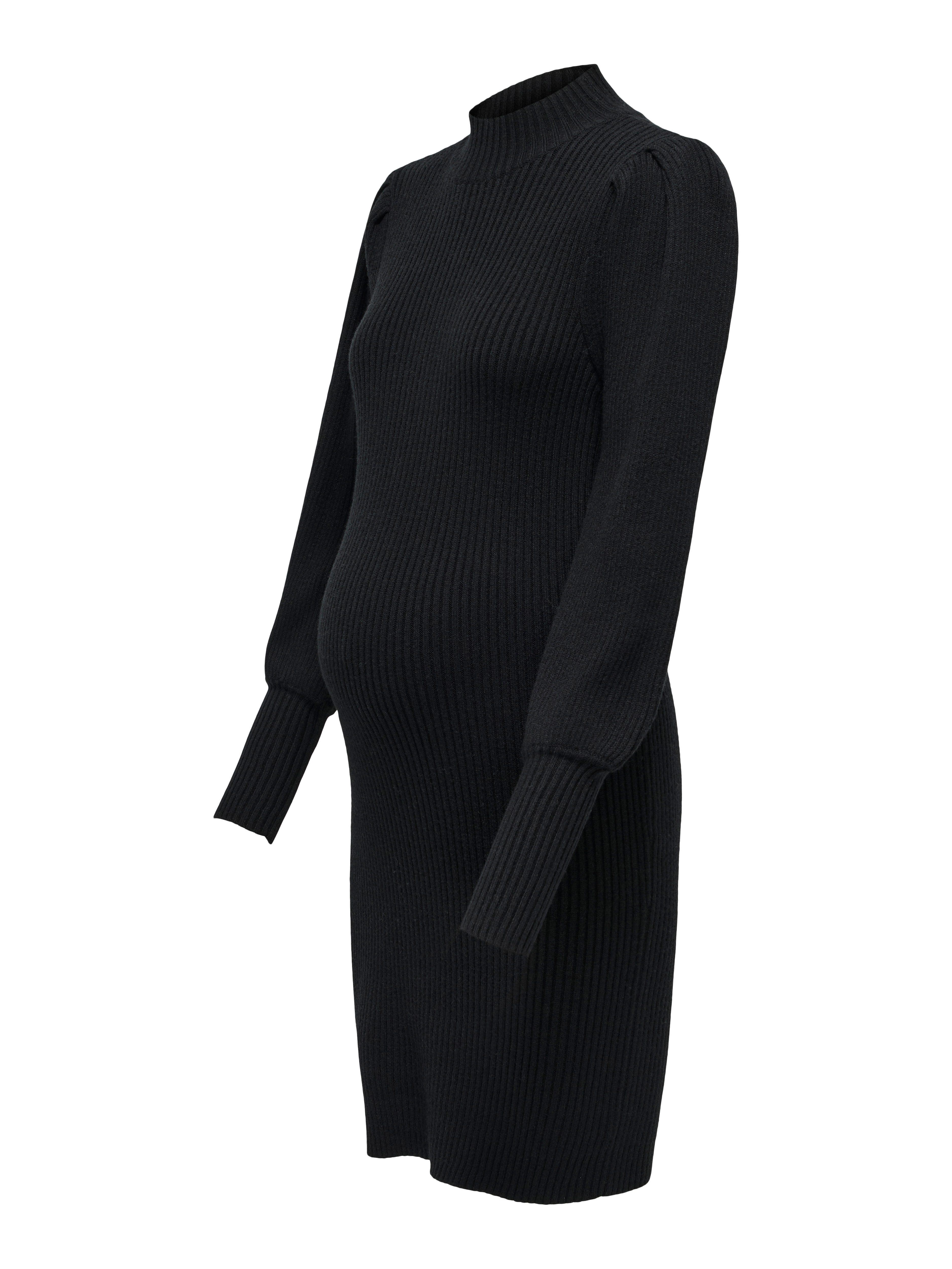 ONLY MATERNITY Strickkleid OLMKATIA L/S DRESS KNT NOOS Regular Fit, hochschließender Kragen, Langarm, unifarben – Bild 5 von 5