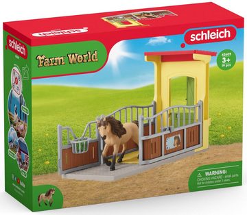 Schleich® Spielwelt FARM WORLD, Ponybox mit Islandpferd Hengst (42609)