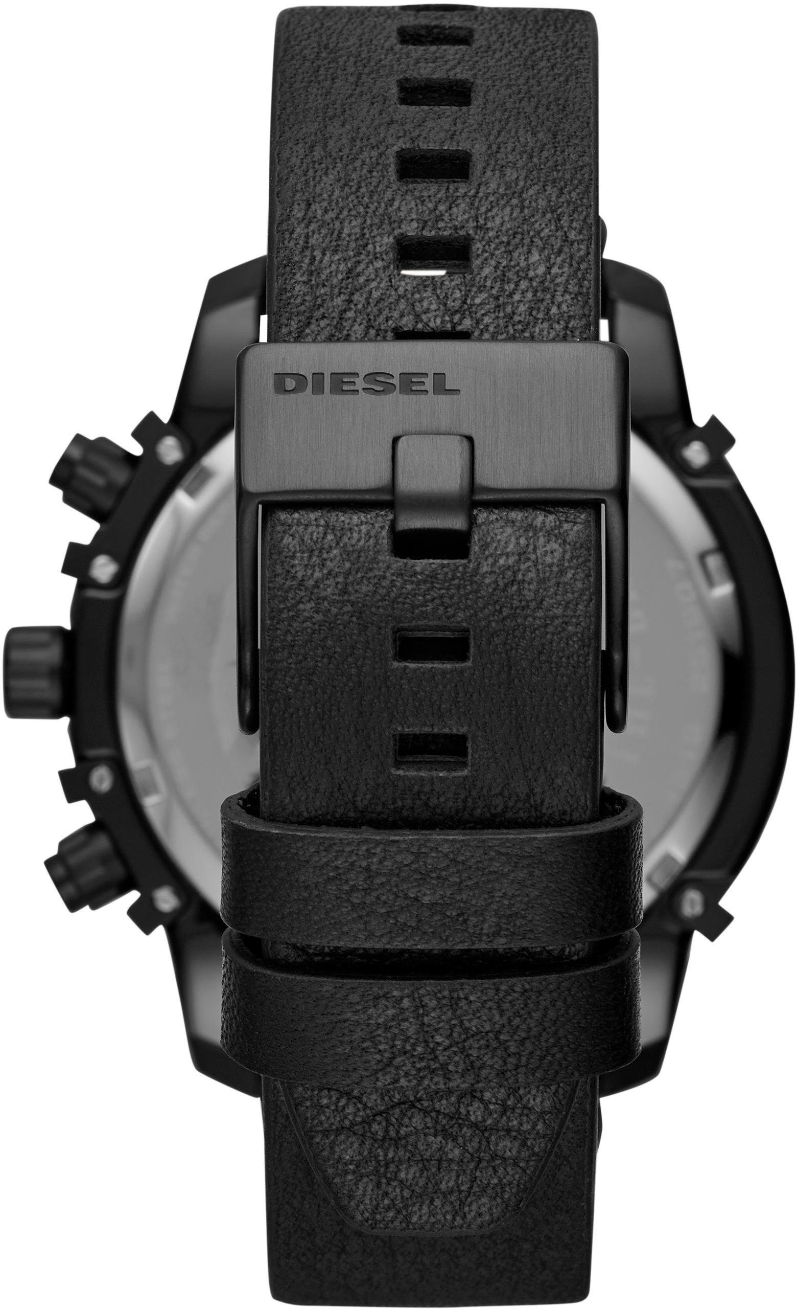Diesel Chronograph GRIFFED DZ4519, Quarzuhr, Herrenuhr, irisierendes Mineralglas