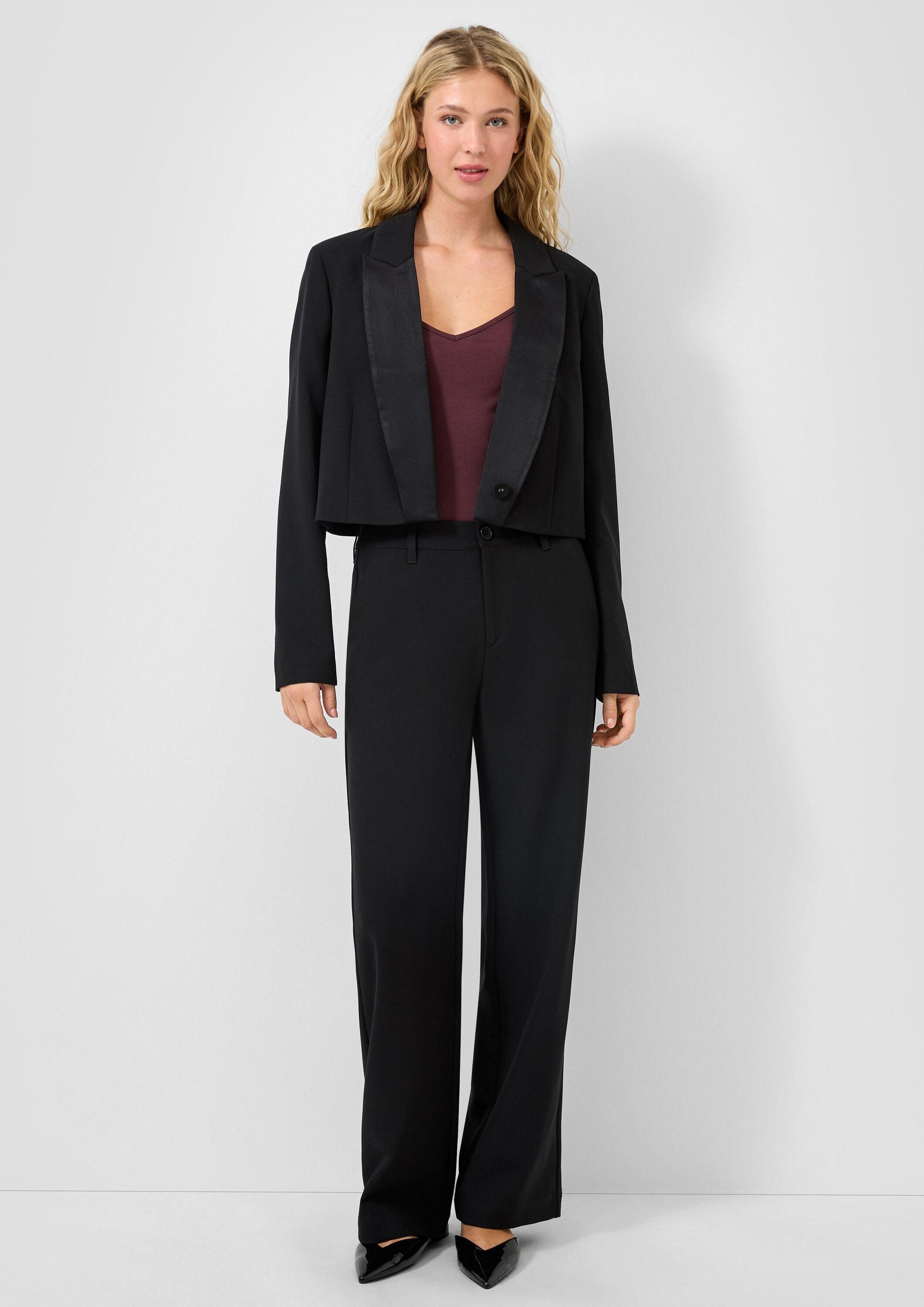 QS Chinos Hose Wide Leg Hose, QS x Vanessa Mai
