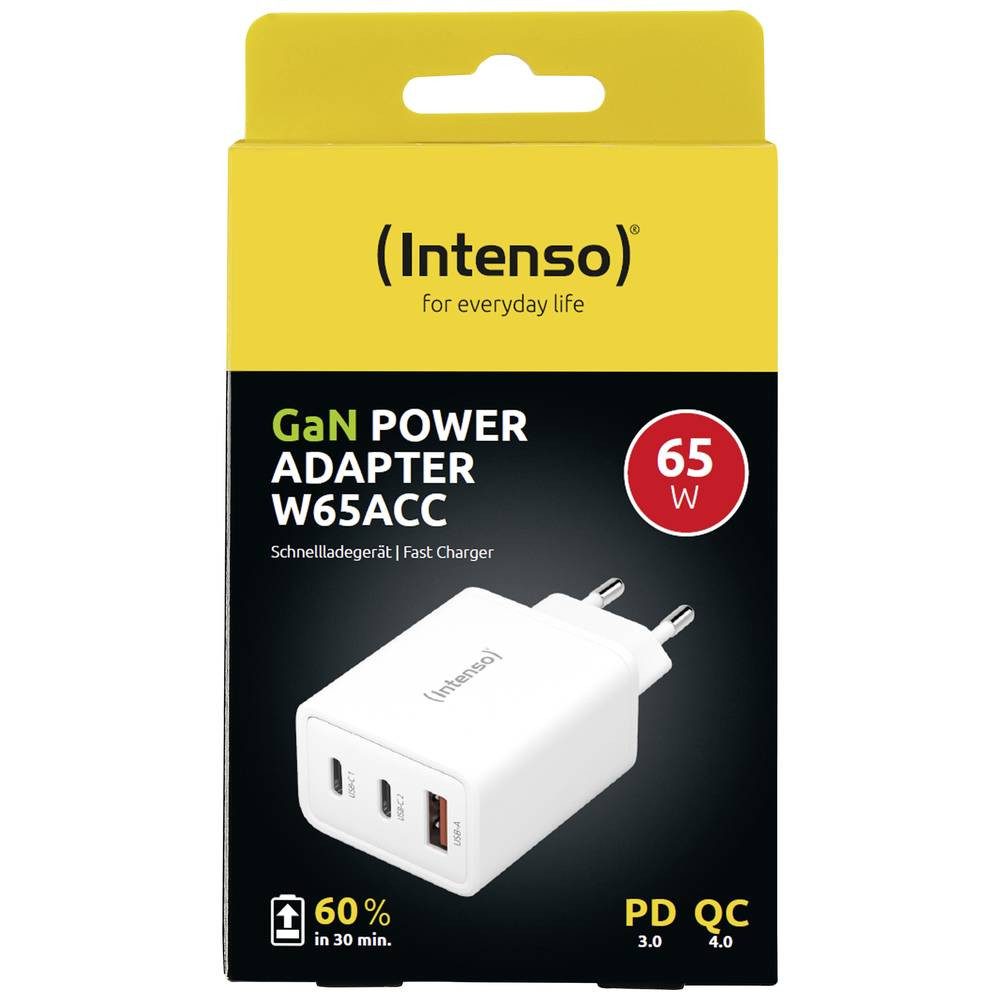 Intenso Power Adapter 7806512 USB-Ladegerät (GaN, USB Power Delivery (USB-PD)
