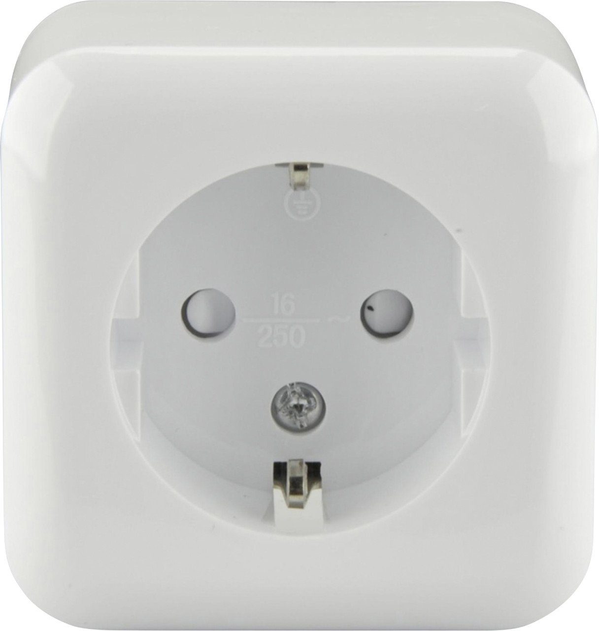 UNITEC Gips-Kalk-Putz Unitec Steckdose Aufputz weiß, Serie Standard