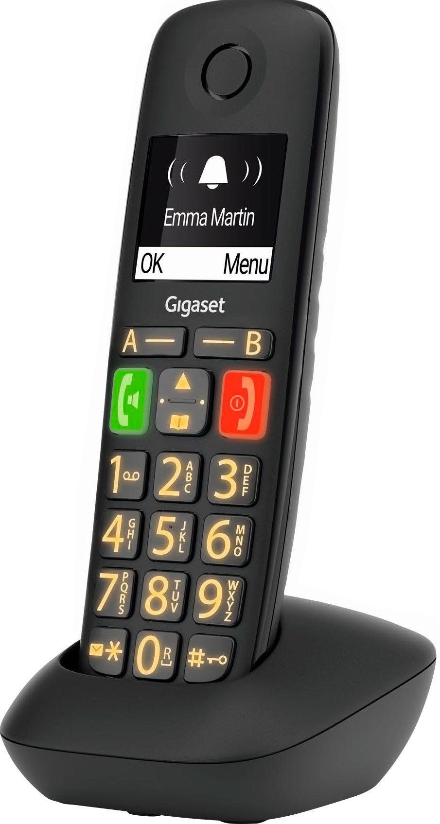 1) Gigaset (Mobilteile: E290HX Schnurloses DECT-Telefon
