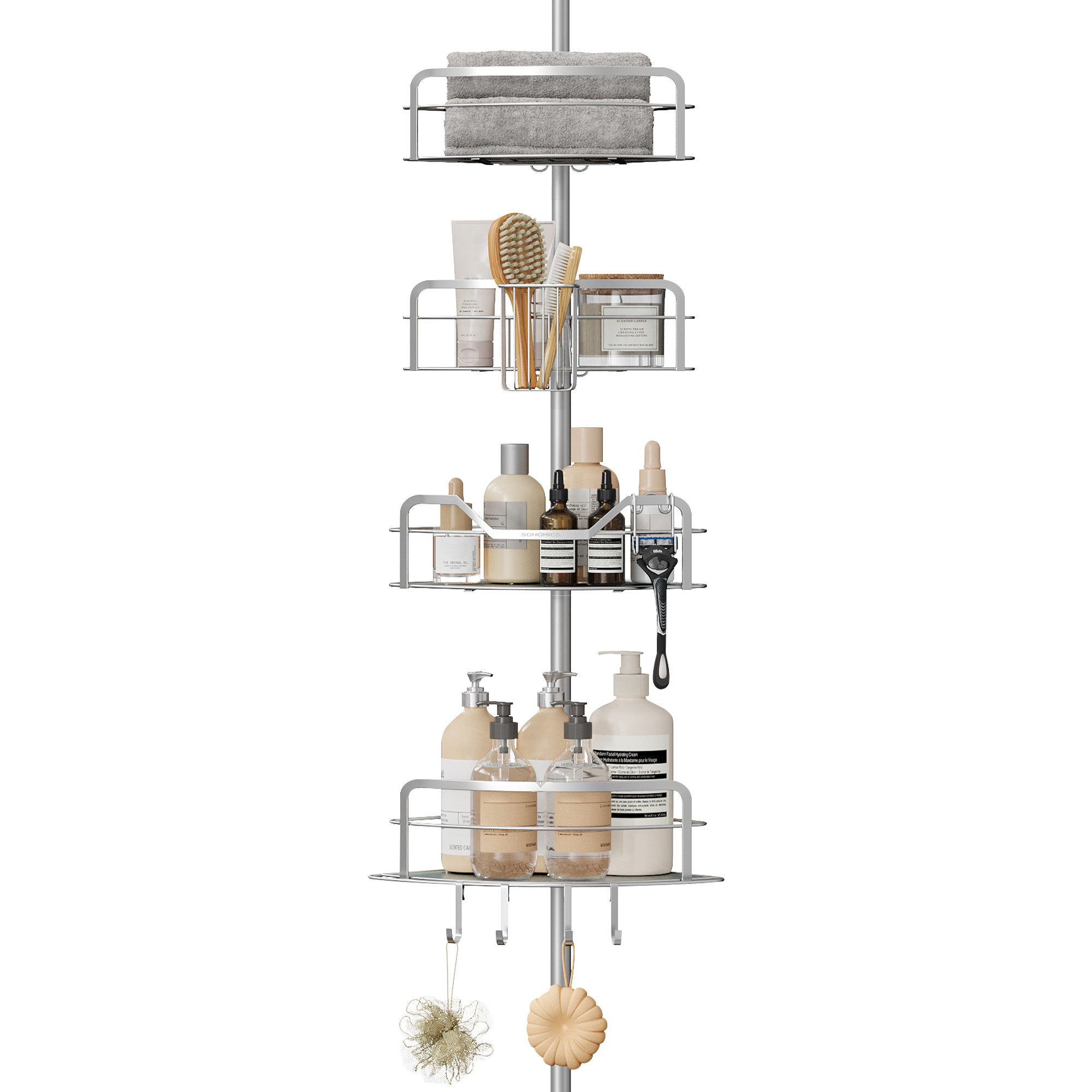 SONGMICS Duschablage, Duschregal, Badregal, Duschablage ohne Bohren, Gesamt günstig online kaufen