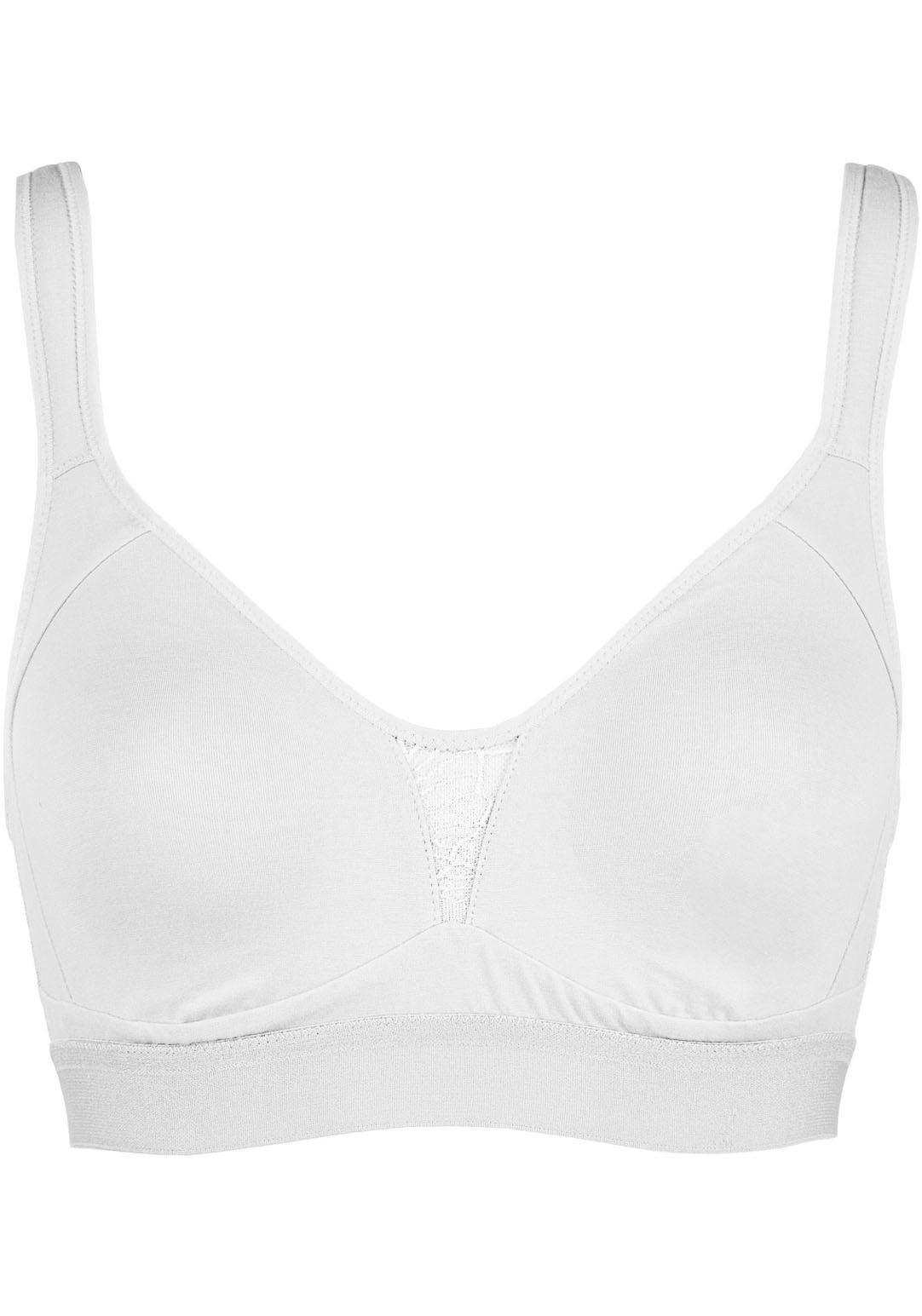 Nina Von C. Bügelloser BH "Cotton Shape" ohne Bügel, verstellbar, nahtlose Cups, elastisch, bequem, Baumwollmix