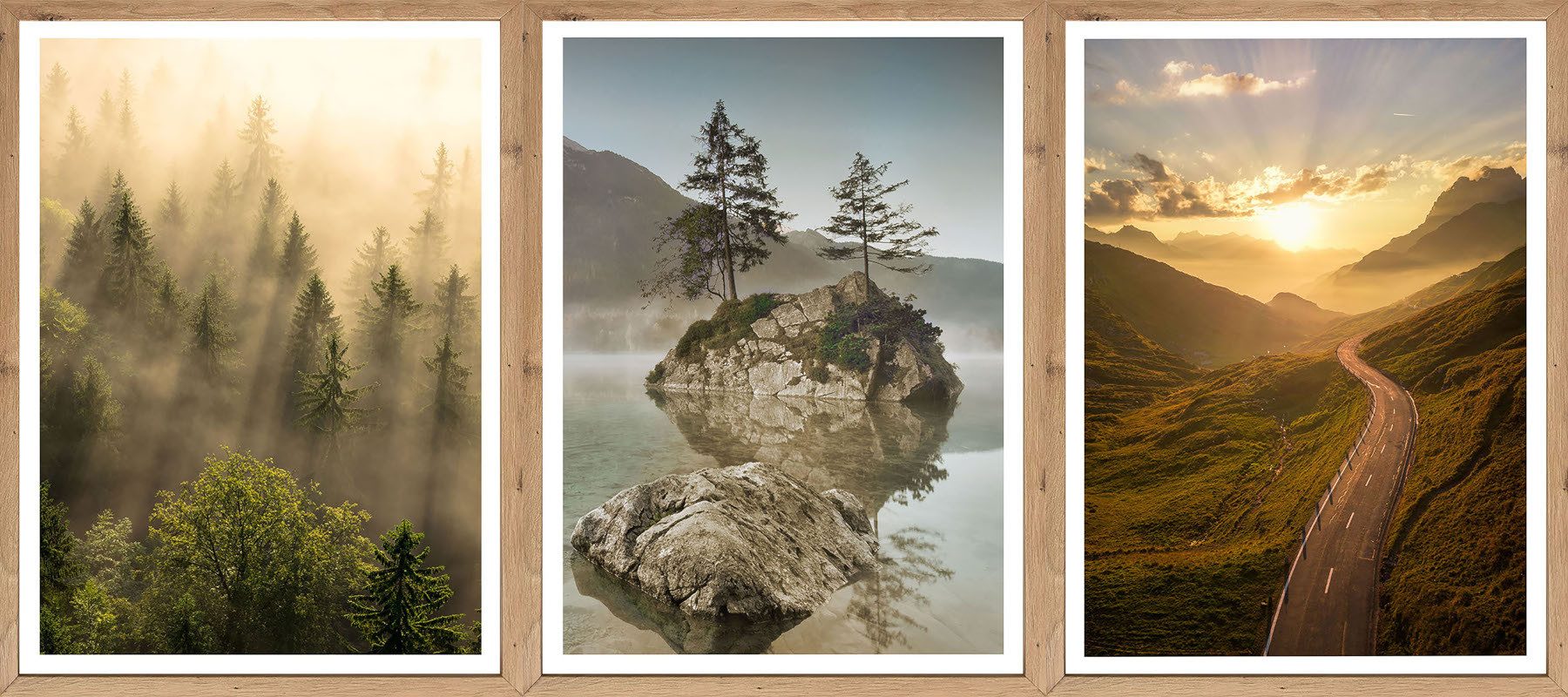 Bönninghoff Bild mit Rahmen, Baum (3 St)