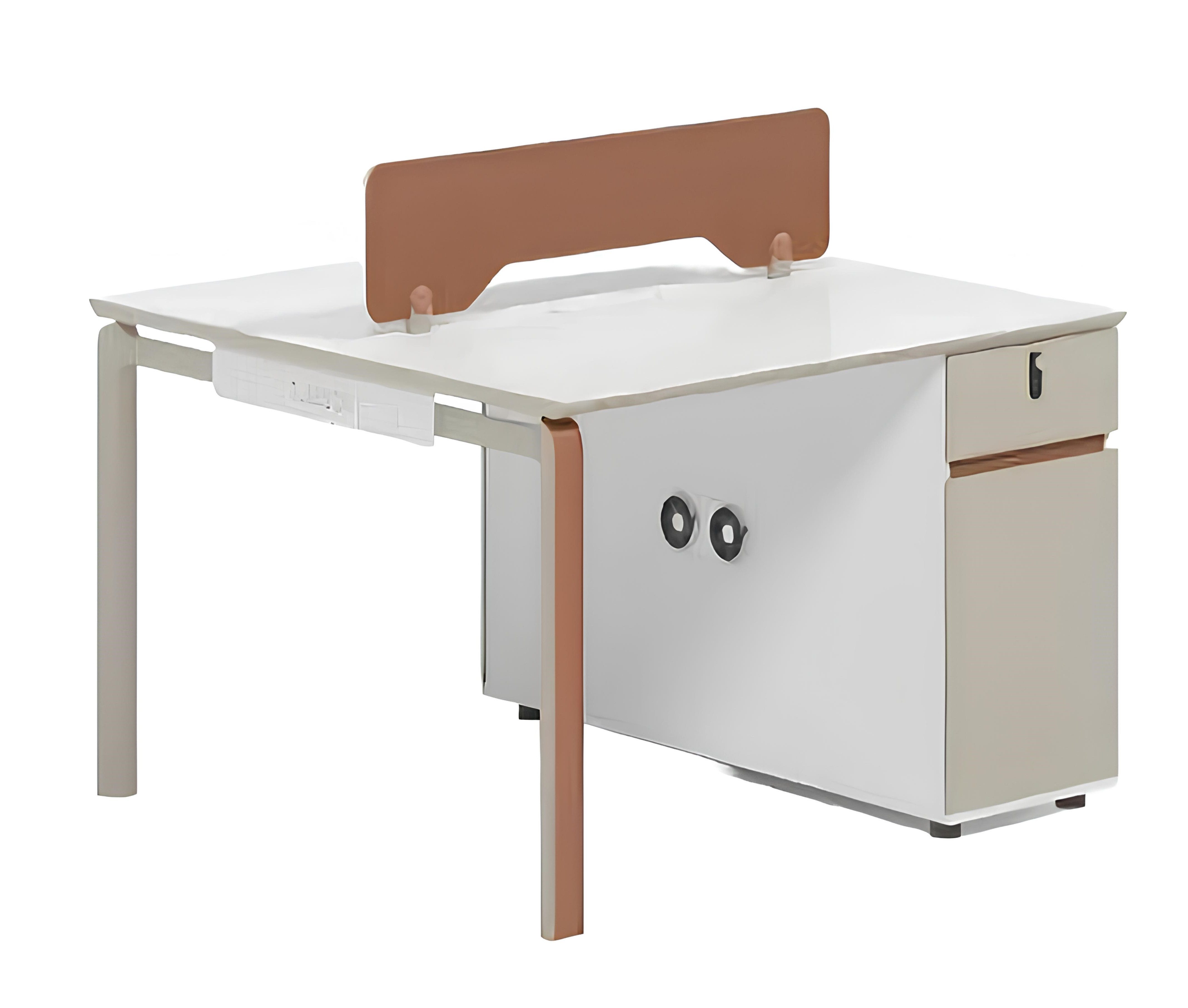 JVmoebel Schreibtisch Moderner Counter-Schreibtisch für Teamarbeit aus Holz (Arbeitsplatz für 2 Personen), Made in Europa