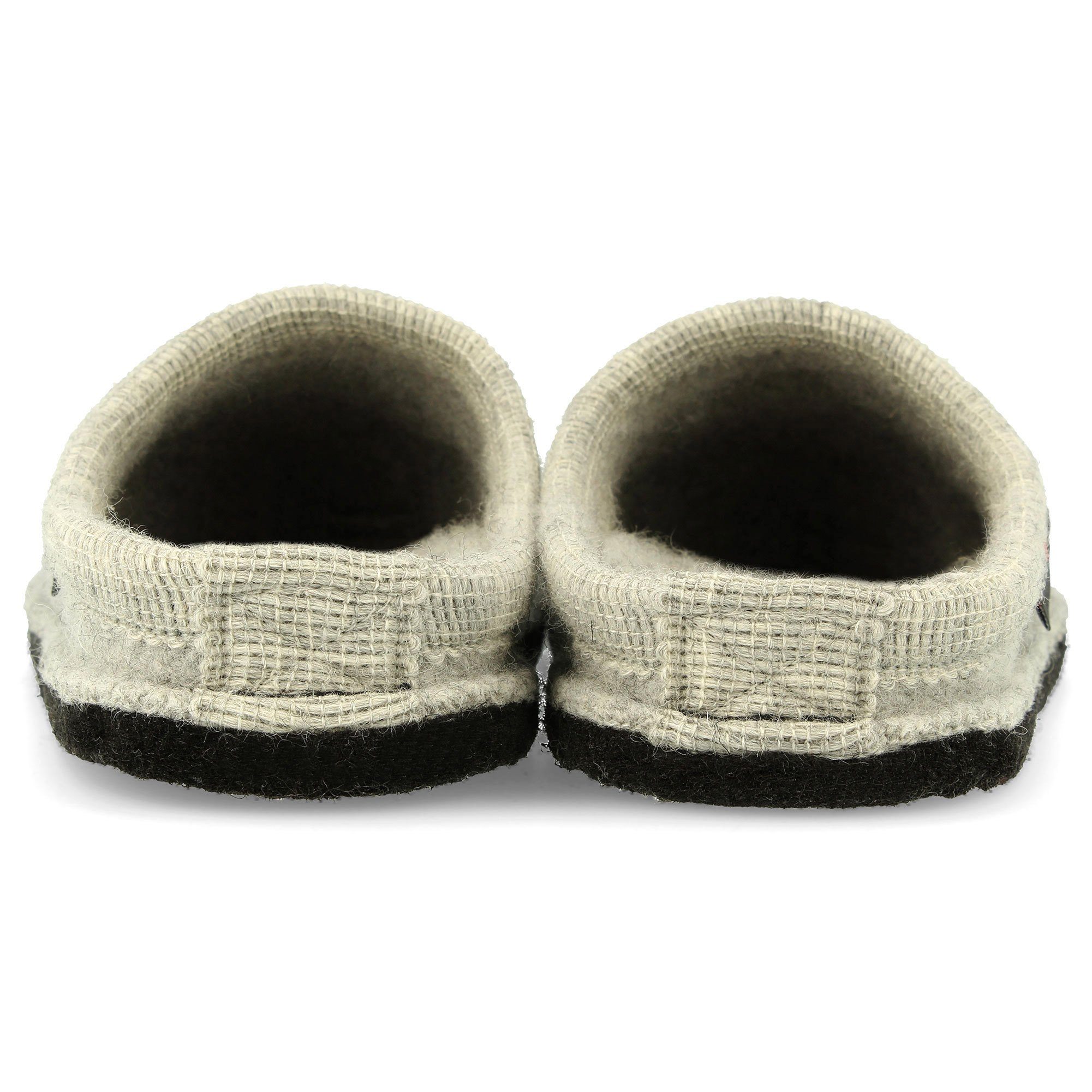 Haflinger Flair Dackel Pantoffeln aus gewalkter Wolle Hundemotiv Unisex Hausschuh – Bild 5 von 5