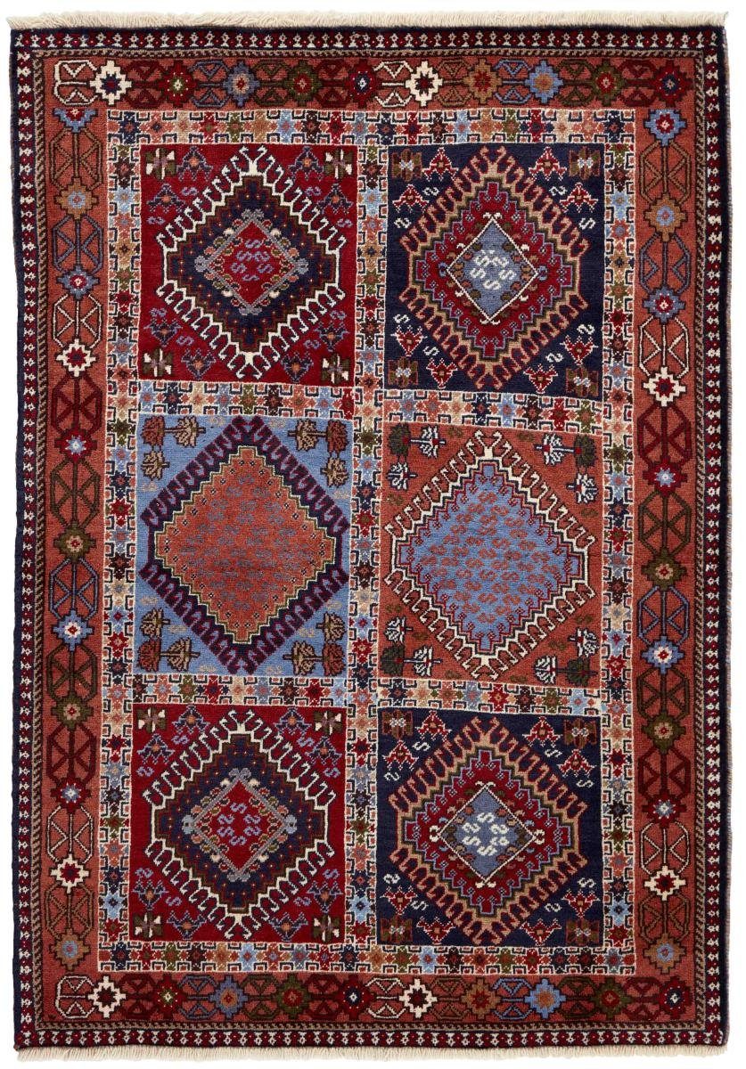 Orientteppich Yalameh 103x149 Handgeknüpfter Orientteppich / Perserteppich, Nain Trading, rechteckig, Höhe: 12 mm